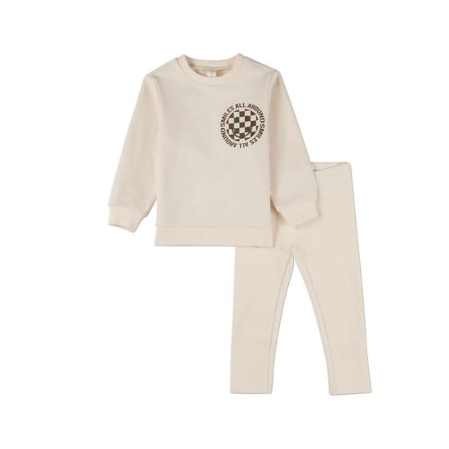 MiniMoi Ivory Smiles All Around 2 Pc Set