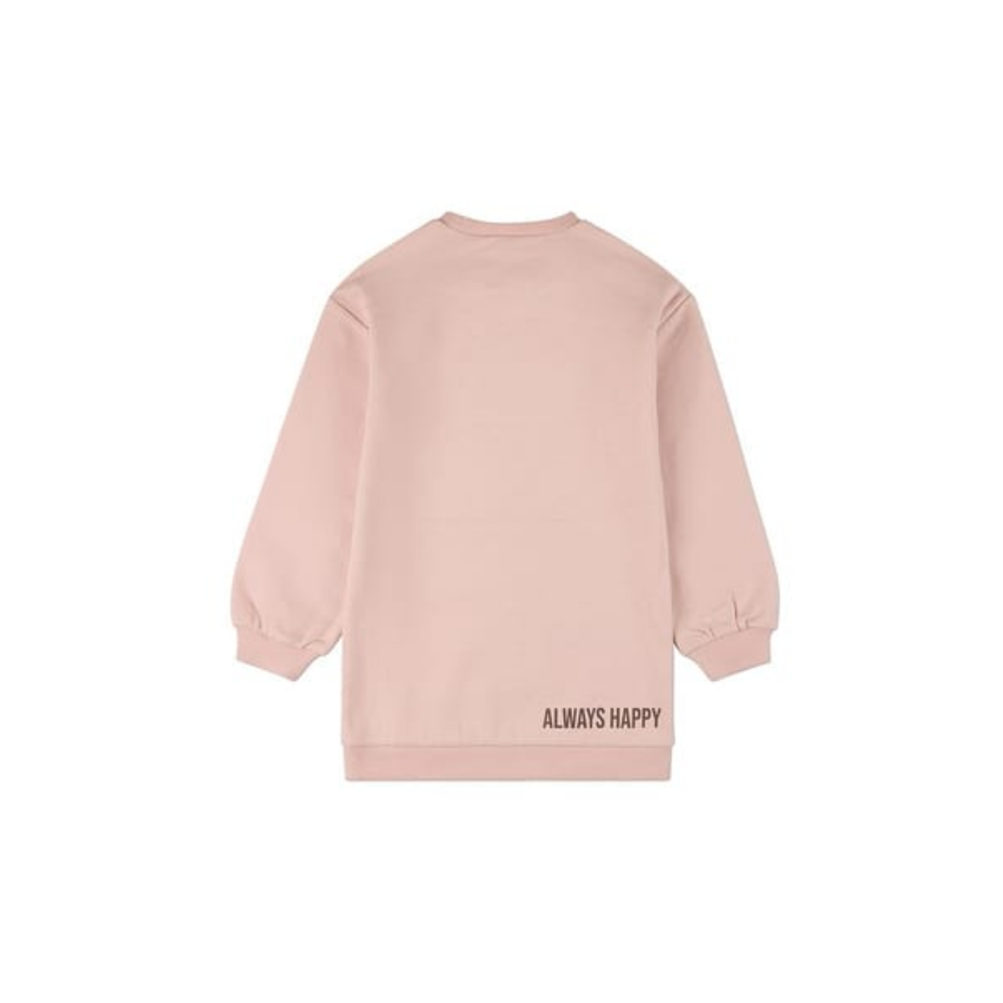 MiniMoi Rose Pink Smiles All Around Sweatshirt Dress
