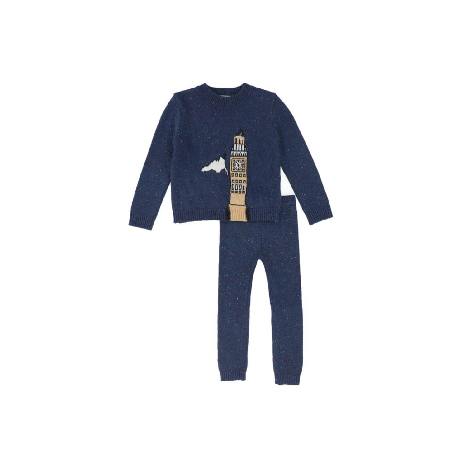 Bace Navy Big Ben Sweater Set