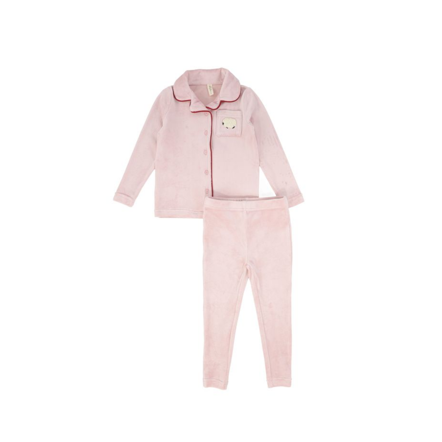 Bebe Jolee Pink Embroidered Pocket Trim Pajamas