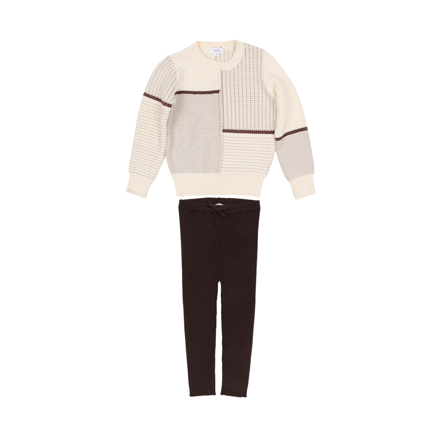 Motu Boys Cocoa Benjamin Knit Leggings Set