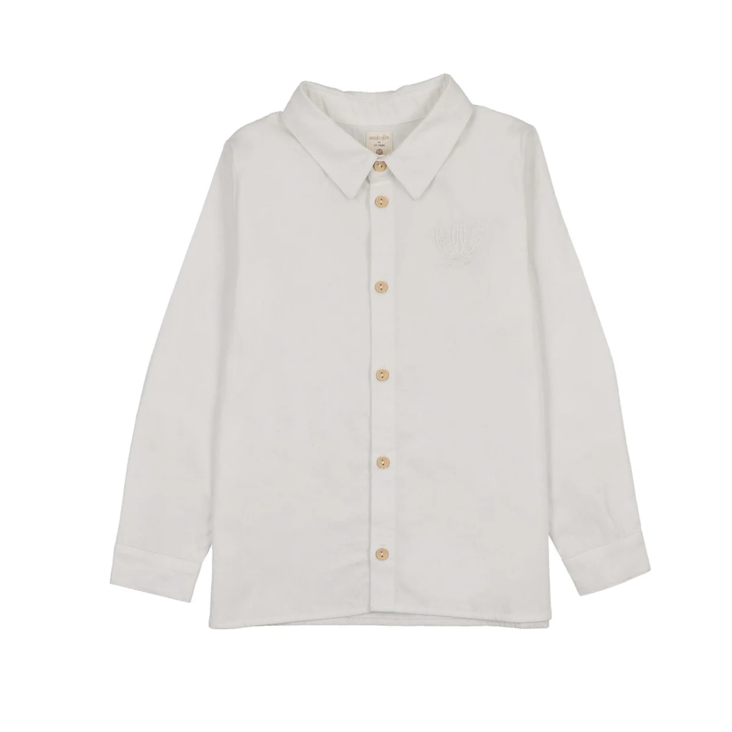 Lil Legs Cream Boys Logo Shirt