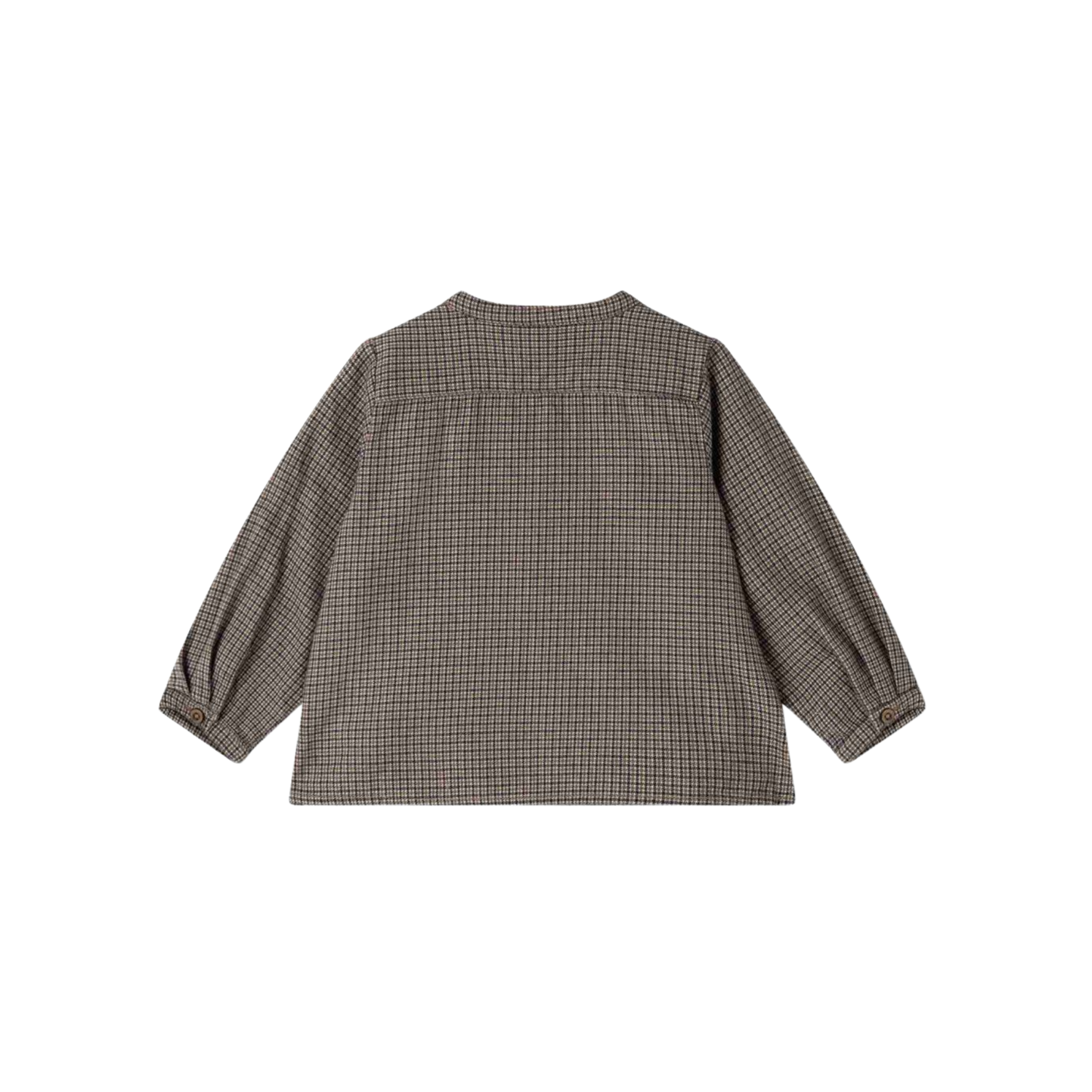 Marmar Houndstooth Check Totoro Infant Long Sleeve Shirt