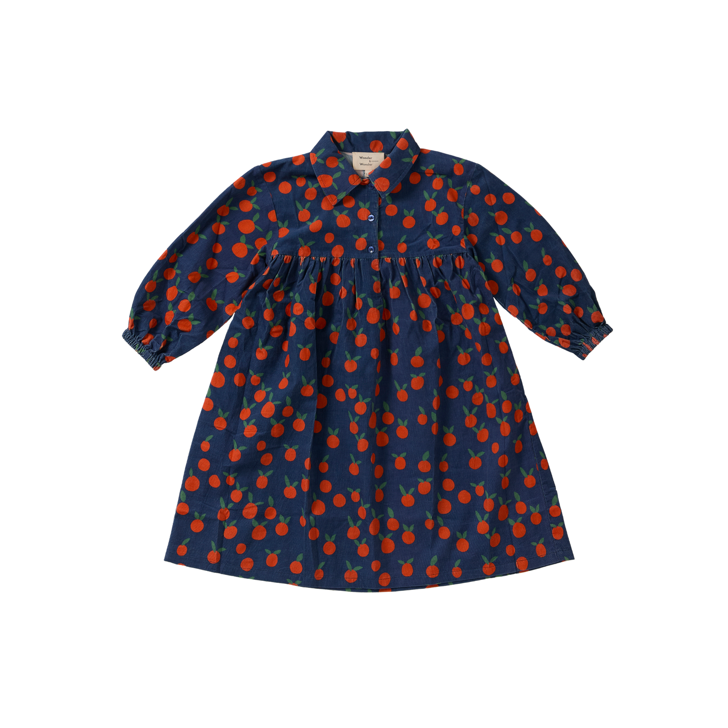 Wander & Wonder Navy Lotte Tangerine Dress