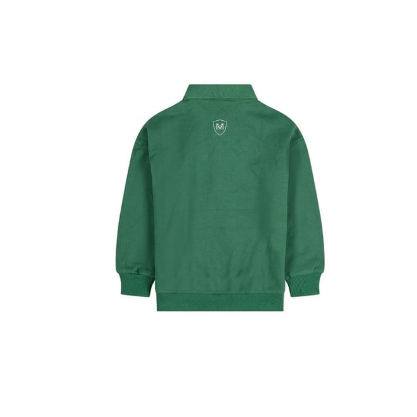 Memoi Pine Green Boys Long Sleeve Polo Sweatshirt