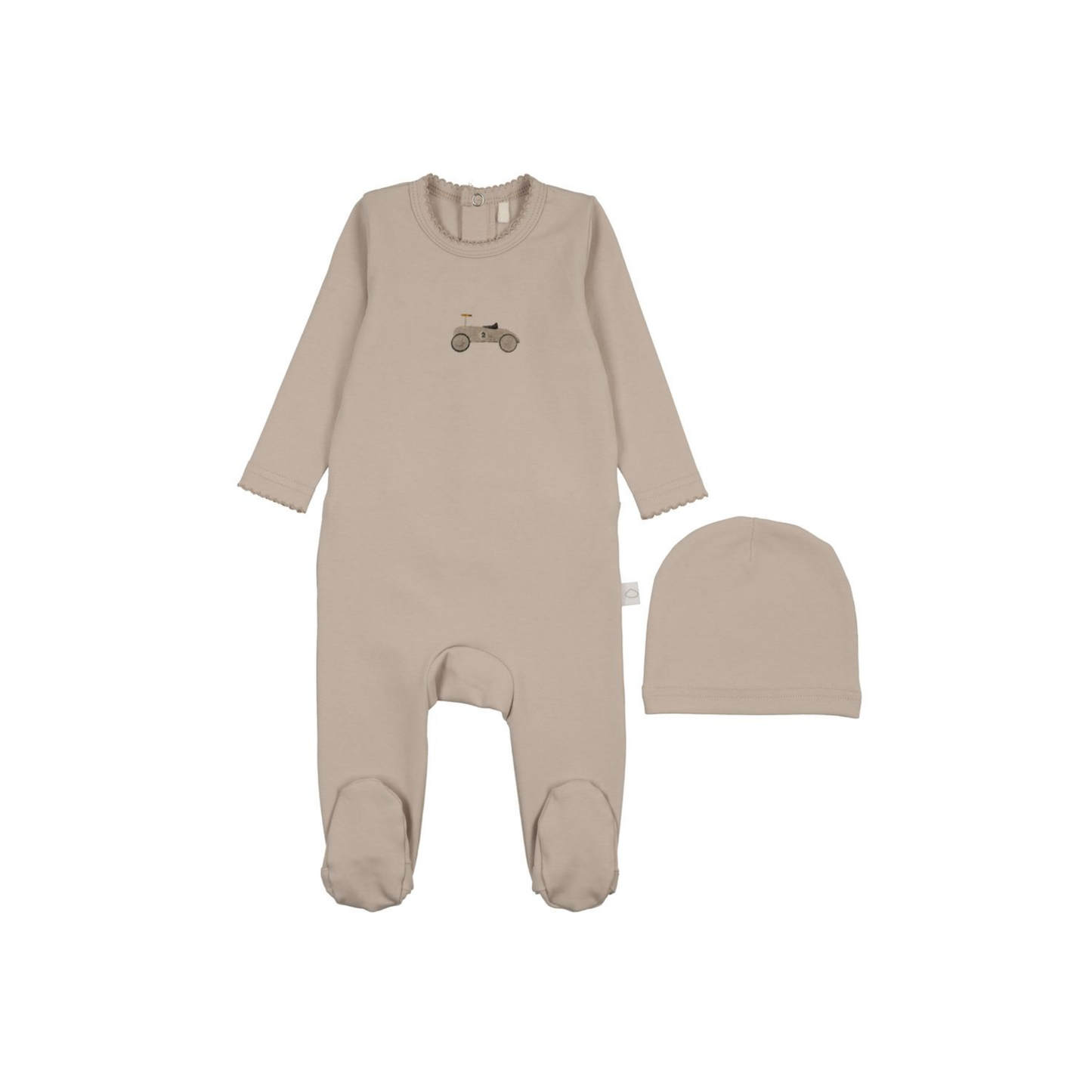Pouf Grey Graphic Footie
