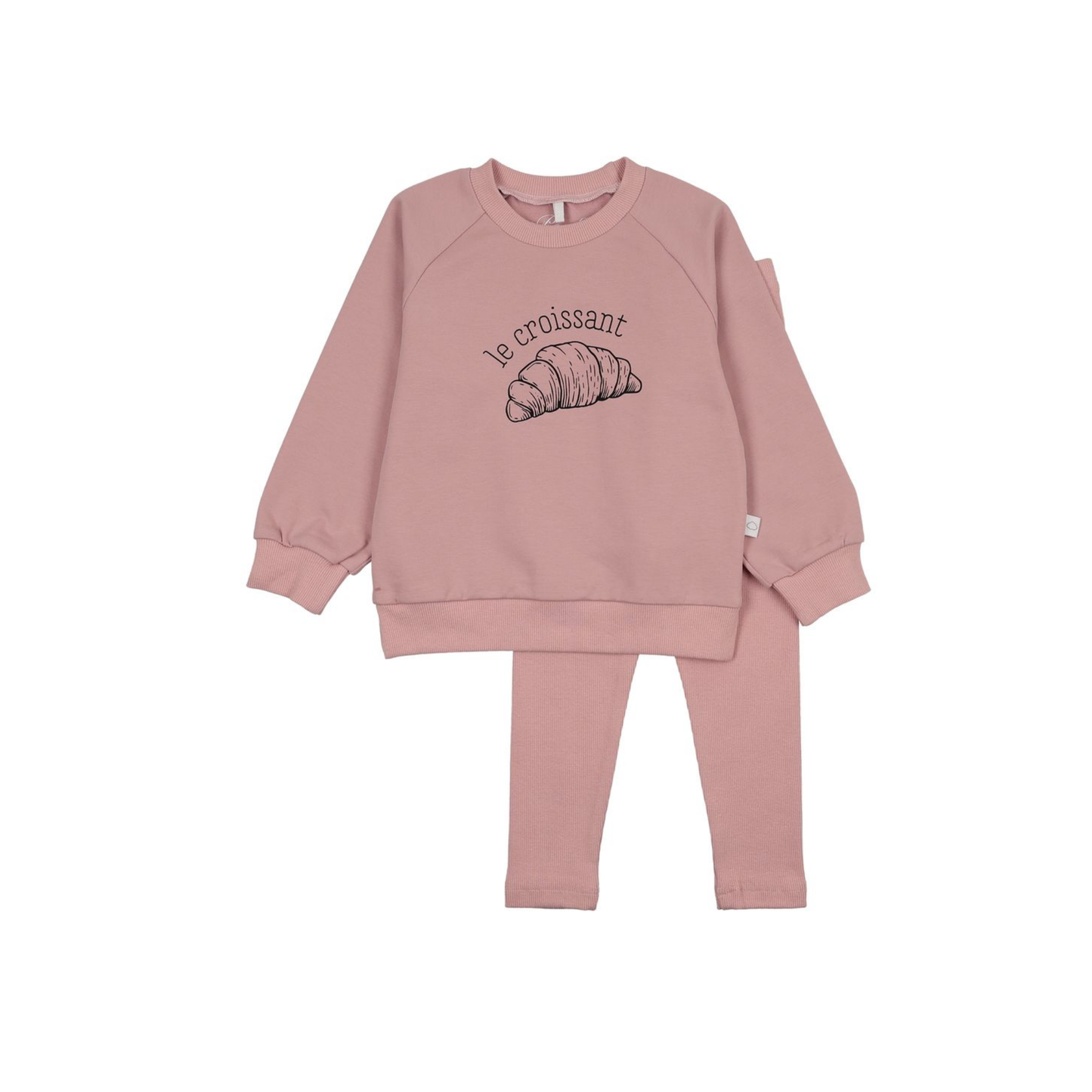 Pouf Pink Le Croissant Long Sleeve Set