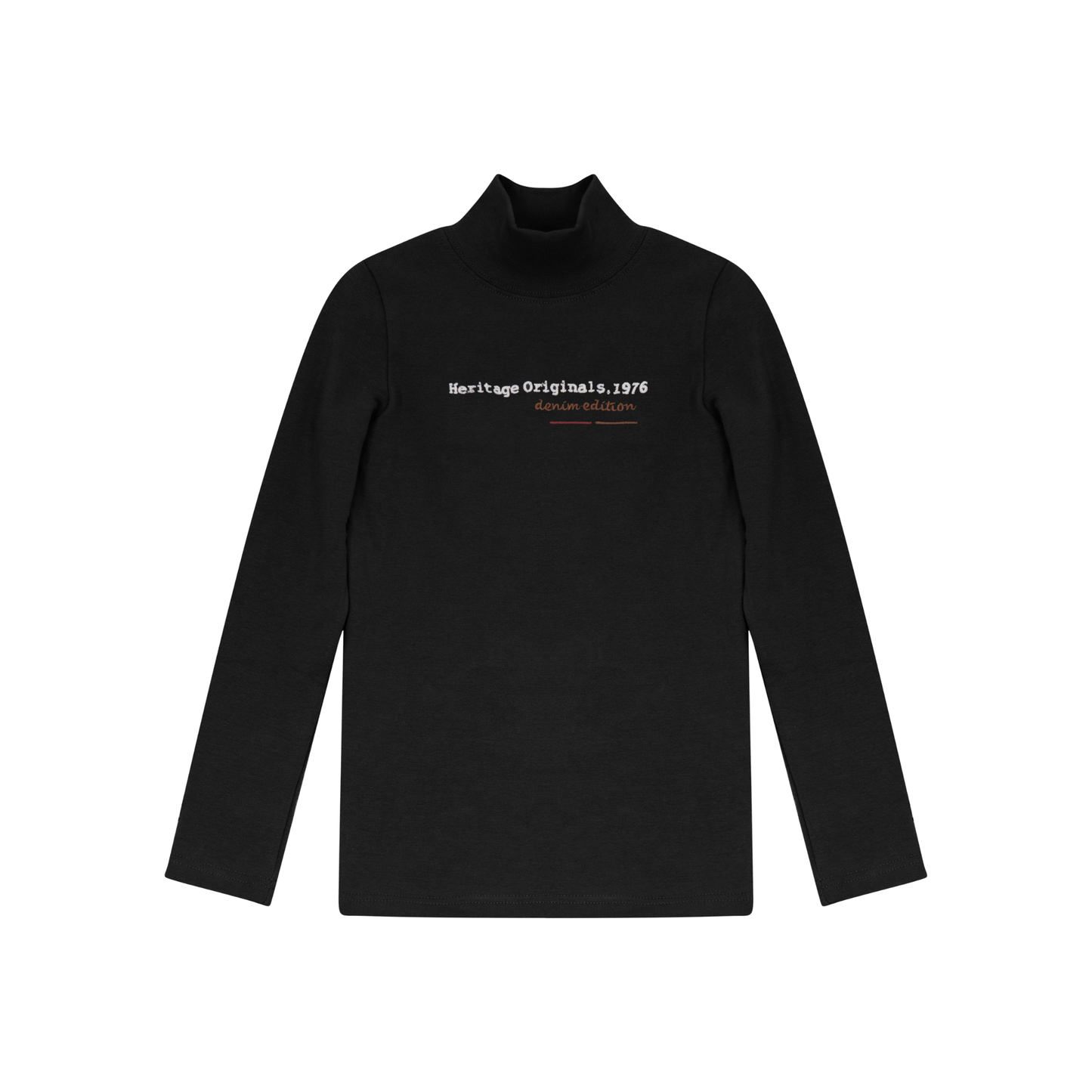 Calla Lili Black Heritage Mockneck