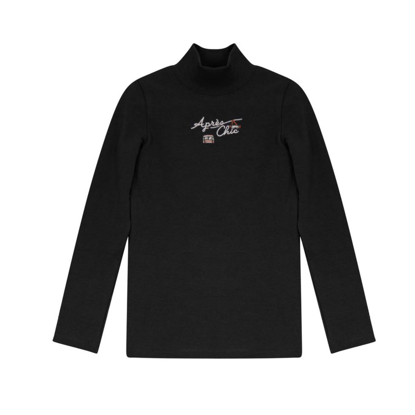 Calla Lili Black/Rust Apres Chic Mockneck