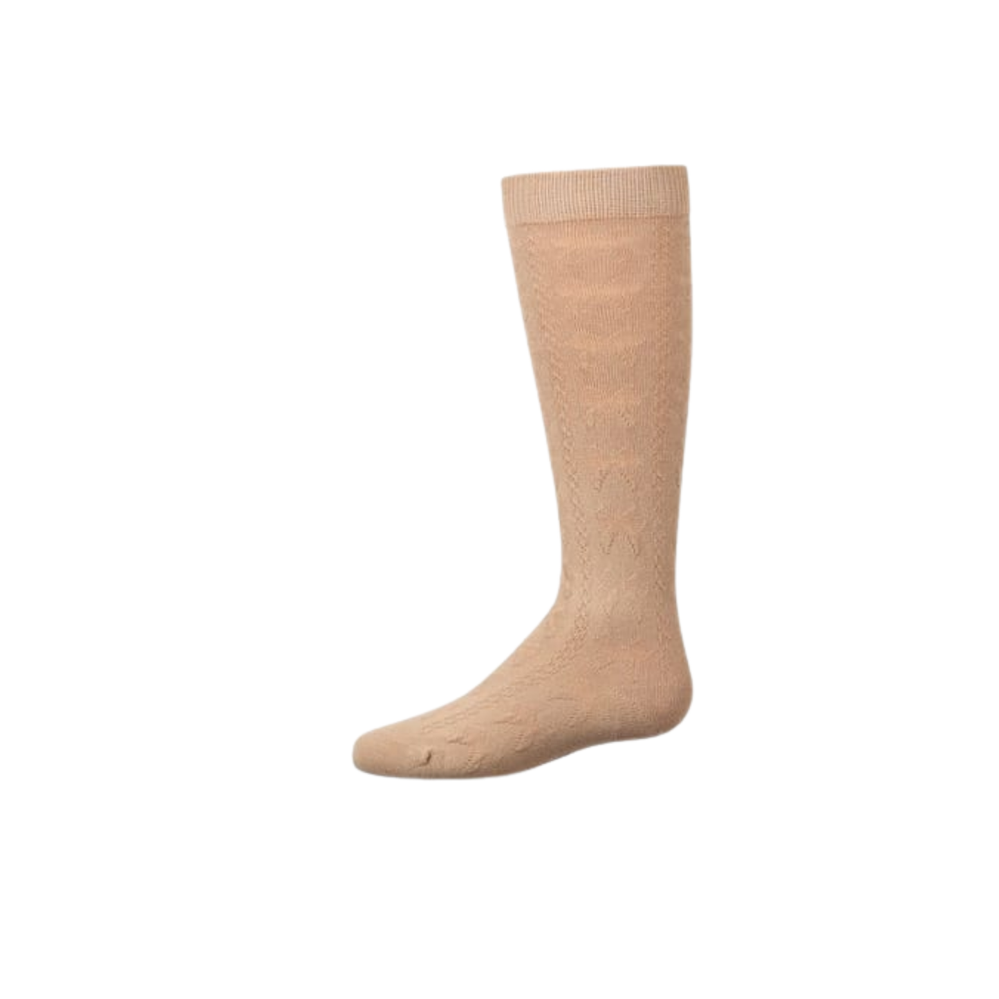 Memoi Latte Tonal Bow Knee High