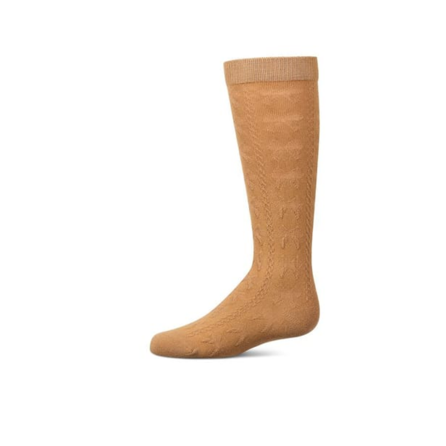 Memoi Taupe Tonal Bow Knee High