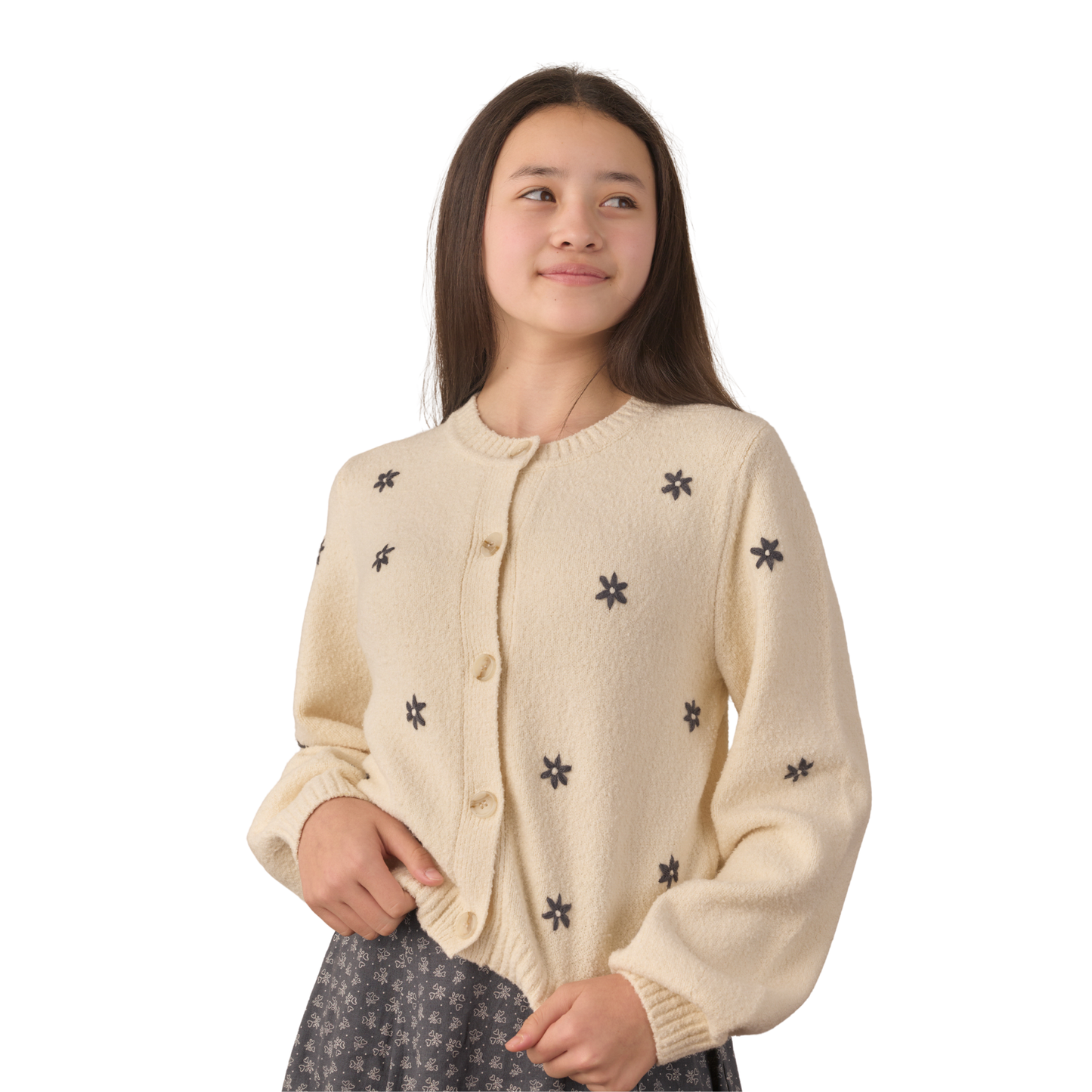 Rylee+Cru Natural Cheyenne Long Sleeve Cardigan