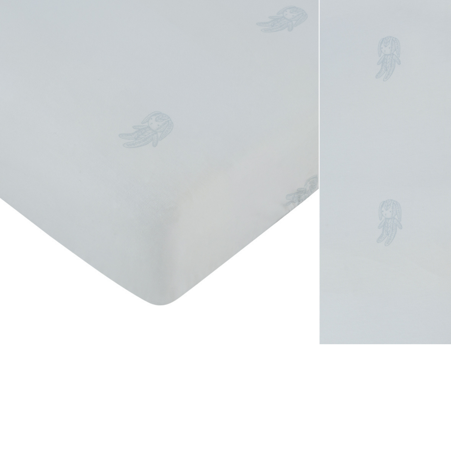 Kipp Baby Blue Atelier Cable Fitted Bassinet Sheet