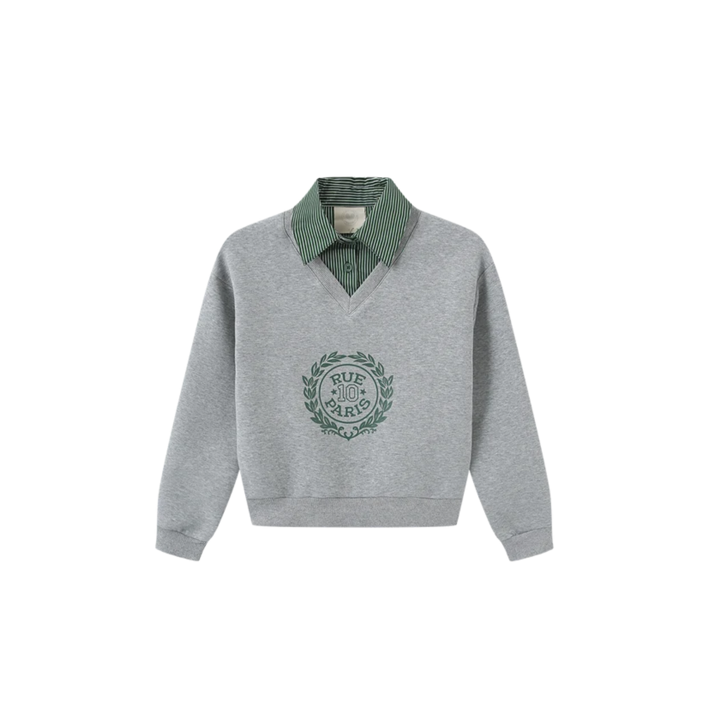 N+A Grey Shan Collar Sweatshirt