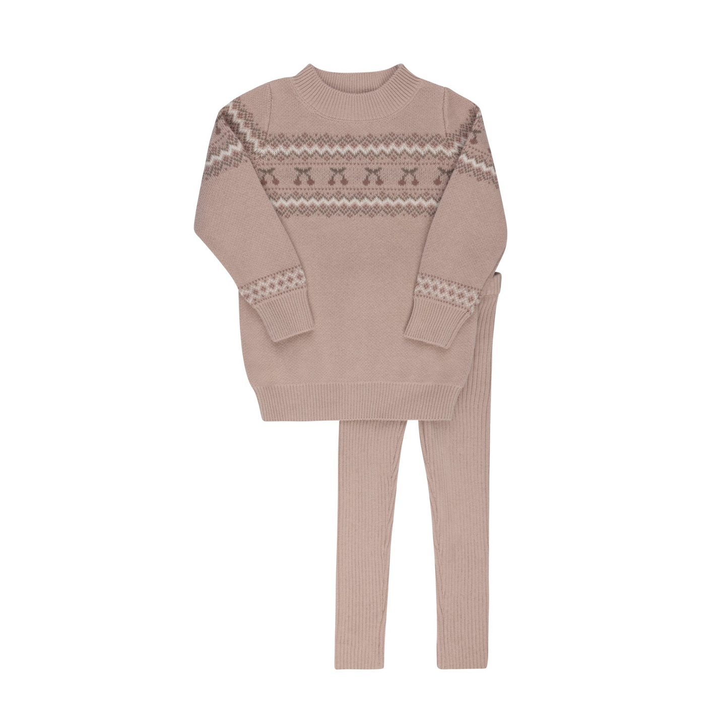 Looms Mauve Fair Isle Set