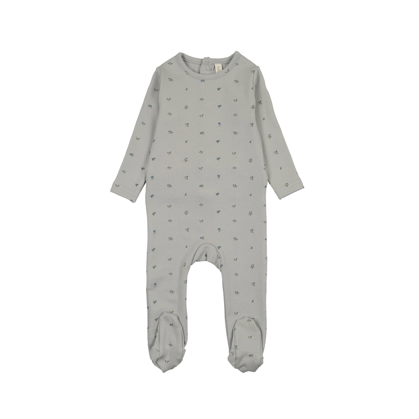 Lilette Pale Blue Bitsy Floral Footie