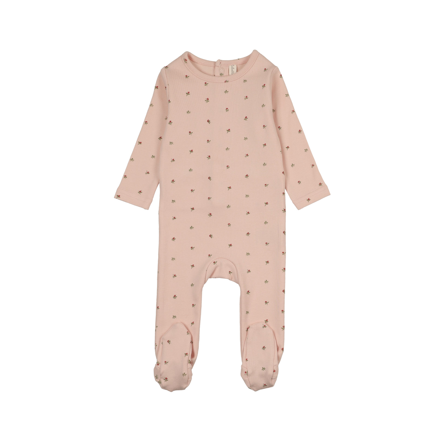 Lilette Pale Pink Bitsy Floral Footie