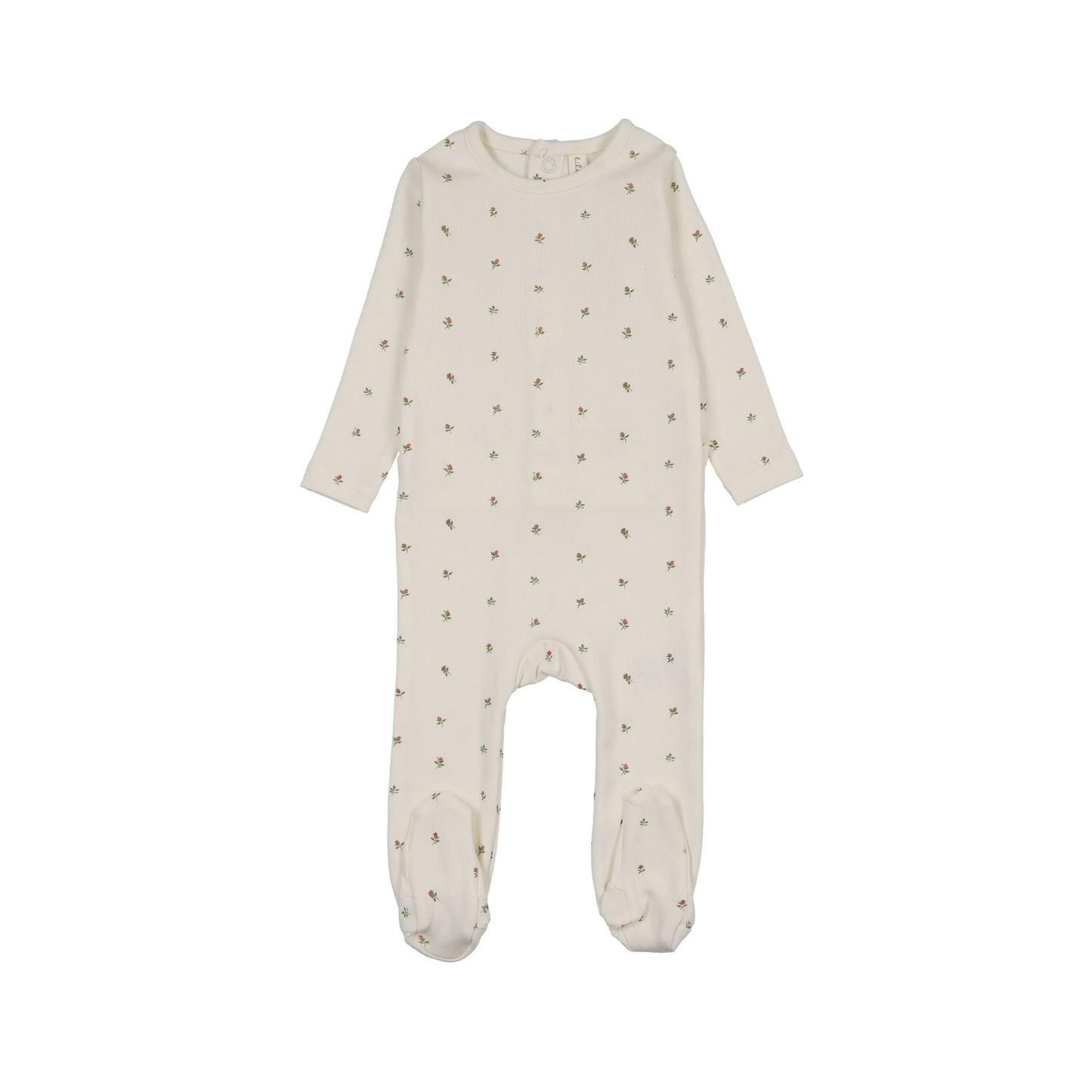 Lilette Cream/Pink Bitsy Floral Footie