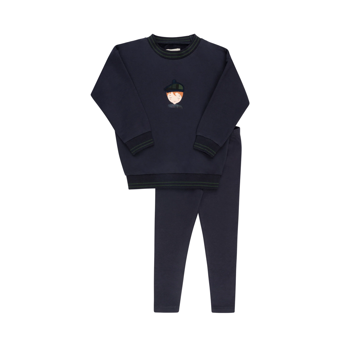 Ely's & Co Navy French Terry Scottish Set