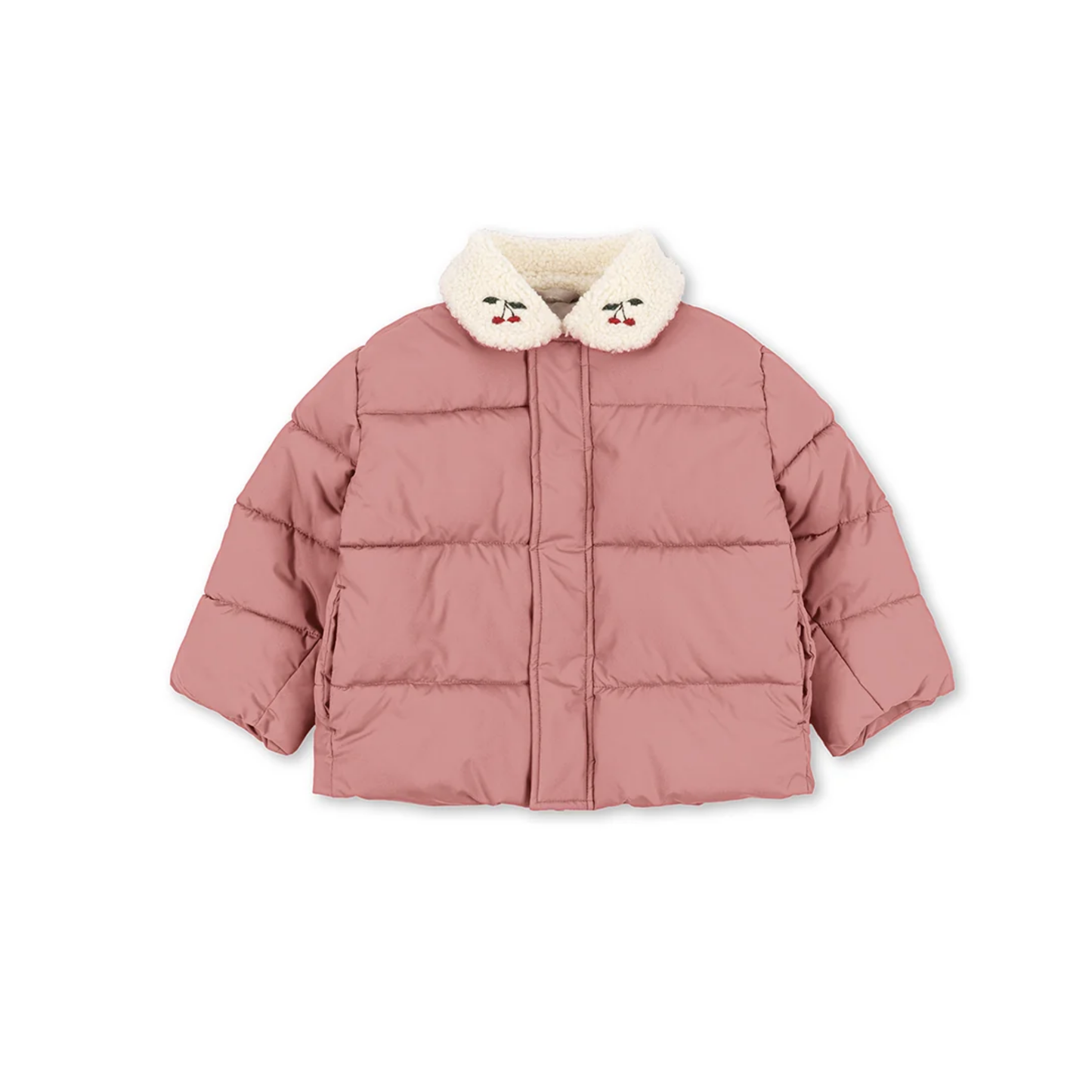Konges Slojd Rose Alpi Cherry Collar Sherpa Long Sleeve Jacket