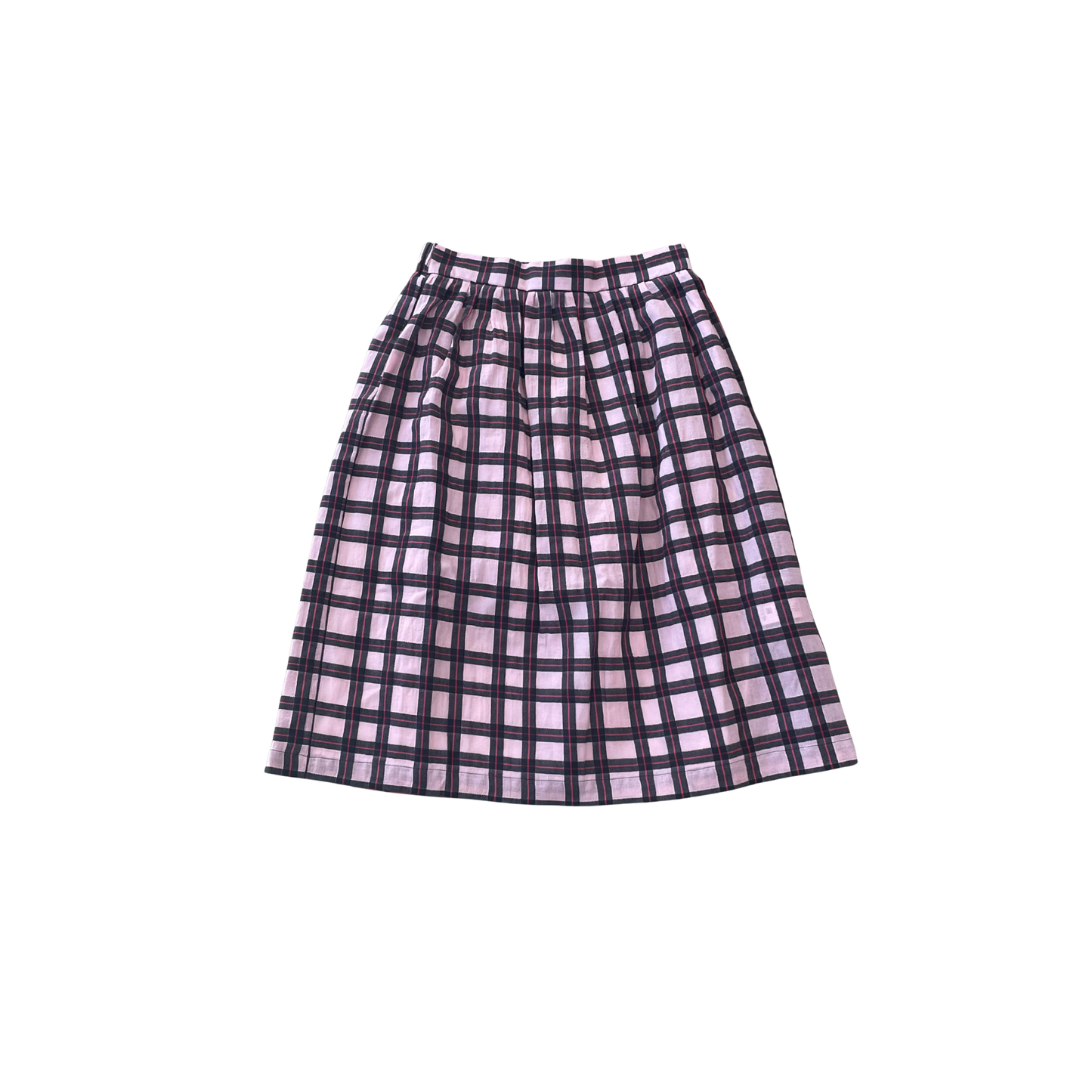 Paade Mode Pink Iris Check Skirt