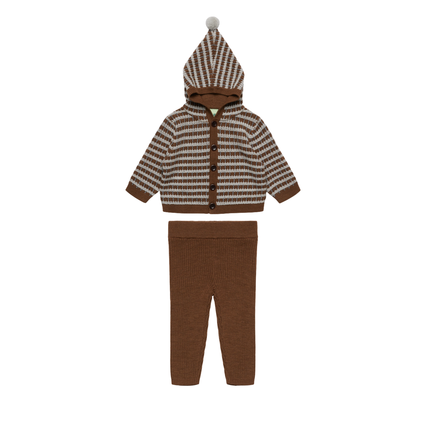 Fub Hazel Melange Multi Stripe Cardigan Leggings Set