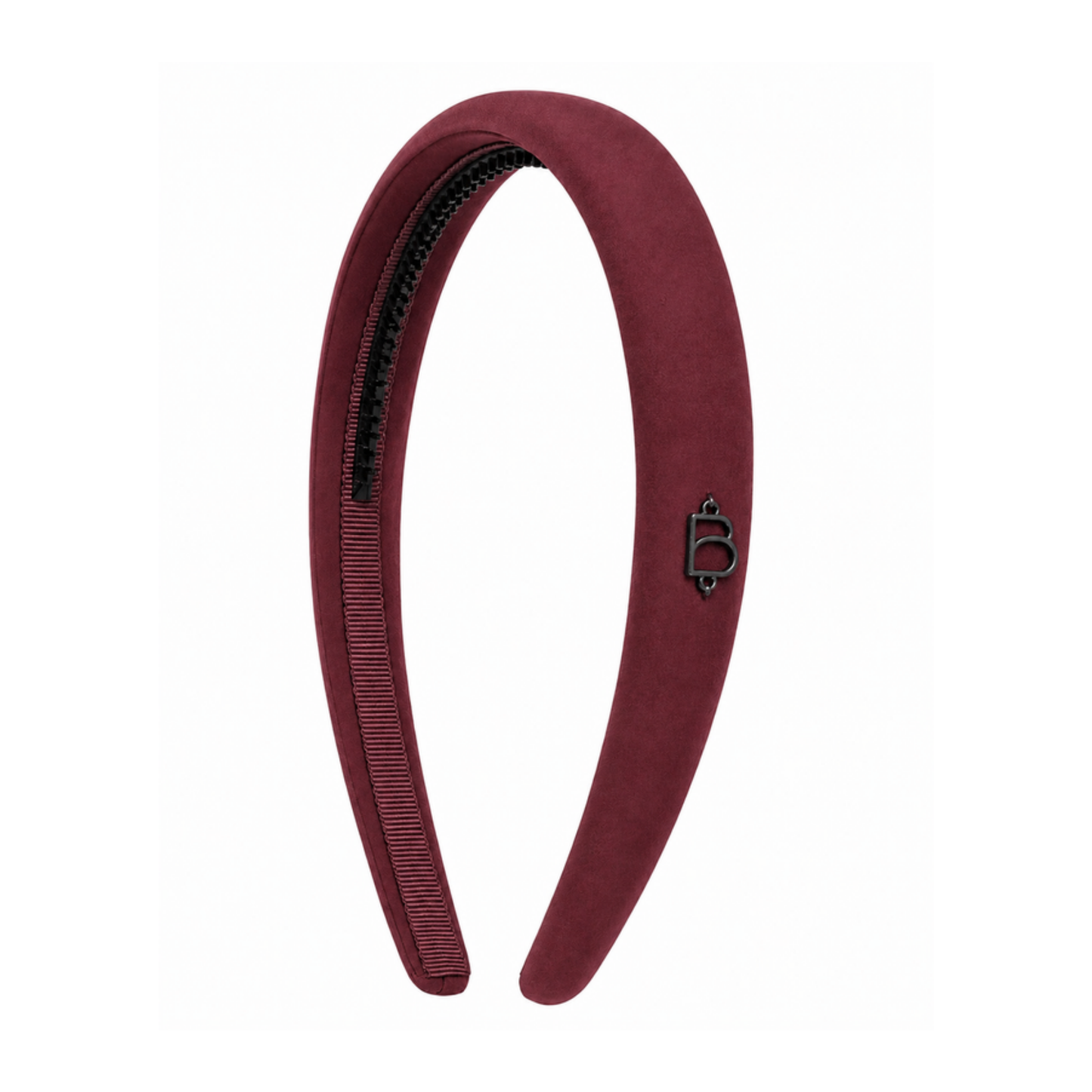 Bandeau Plum Taffeta Winter Lightly Padded Headband