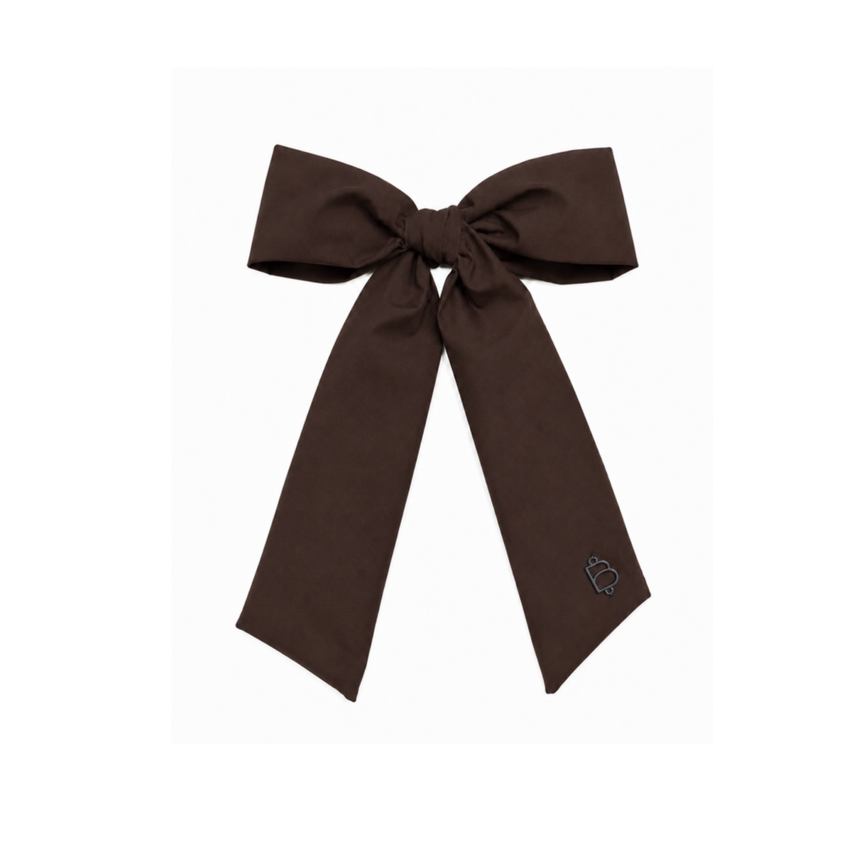 Bandeau Brown Taffeta Winter Classic Large Bow Clip
