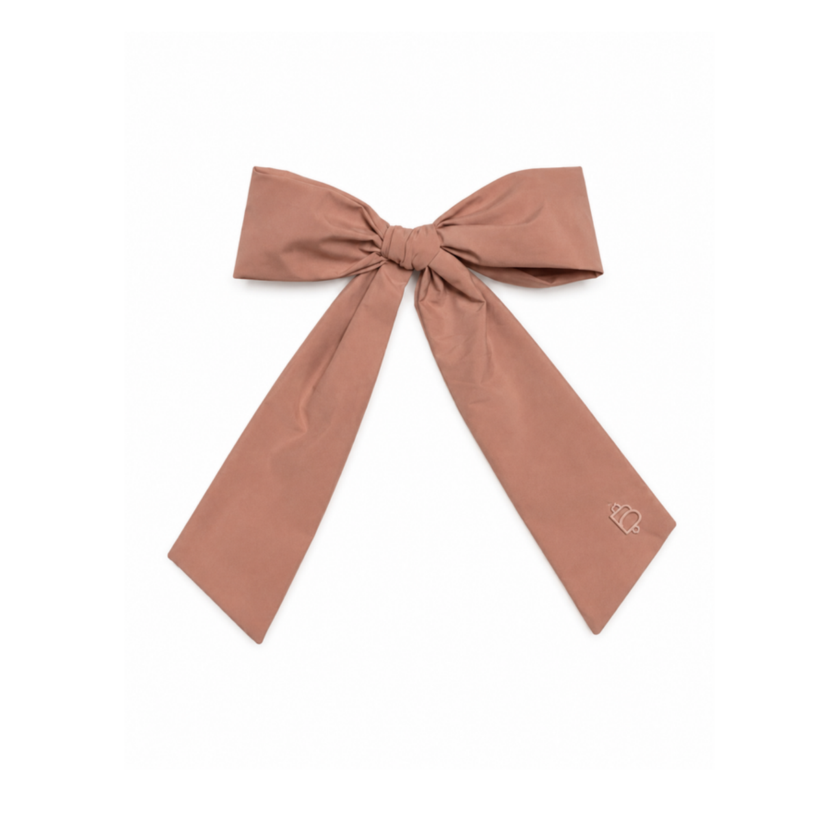 Bandeau Dusty Winter Pink Taffeta Winter Classic Large Bow Clip