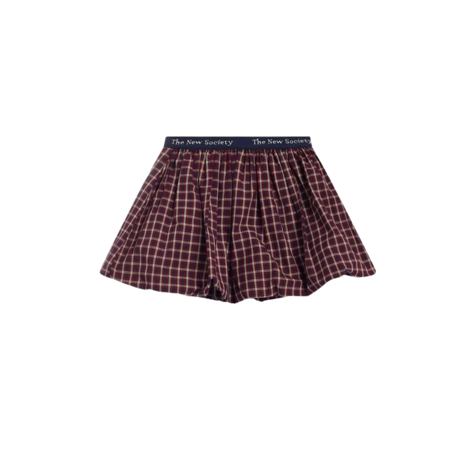 The New Society Orbit Check Band Skirt