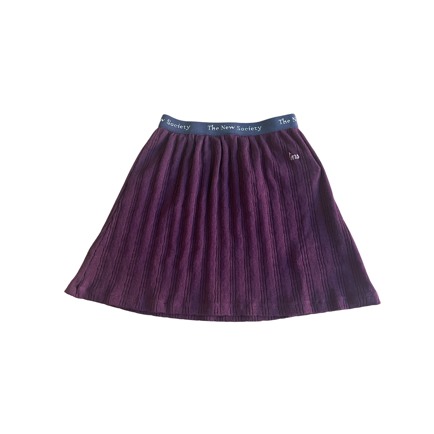 The New Society Winetasting Logo Rib Skirt