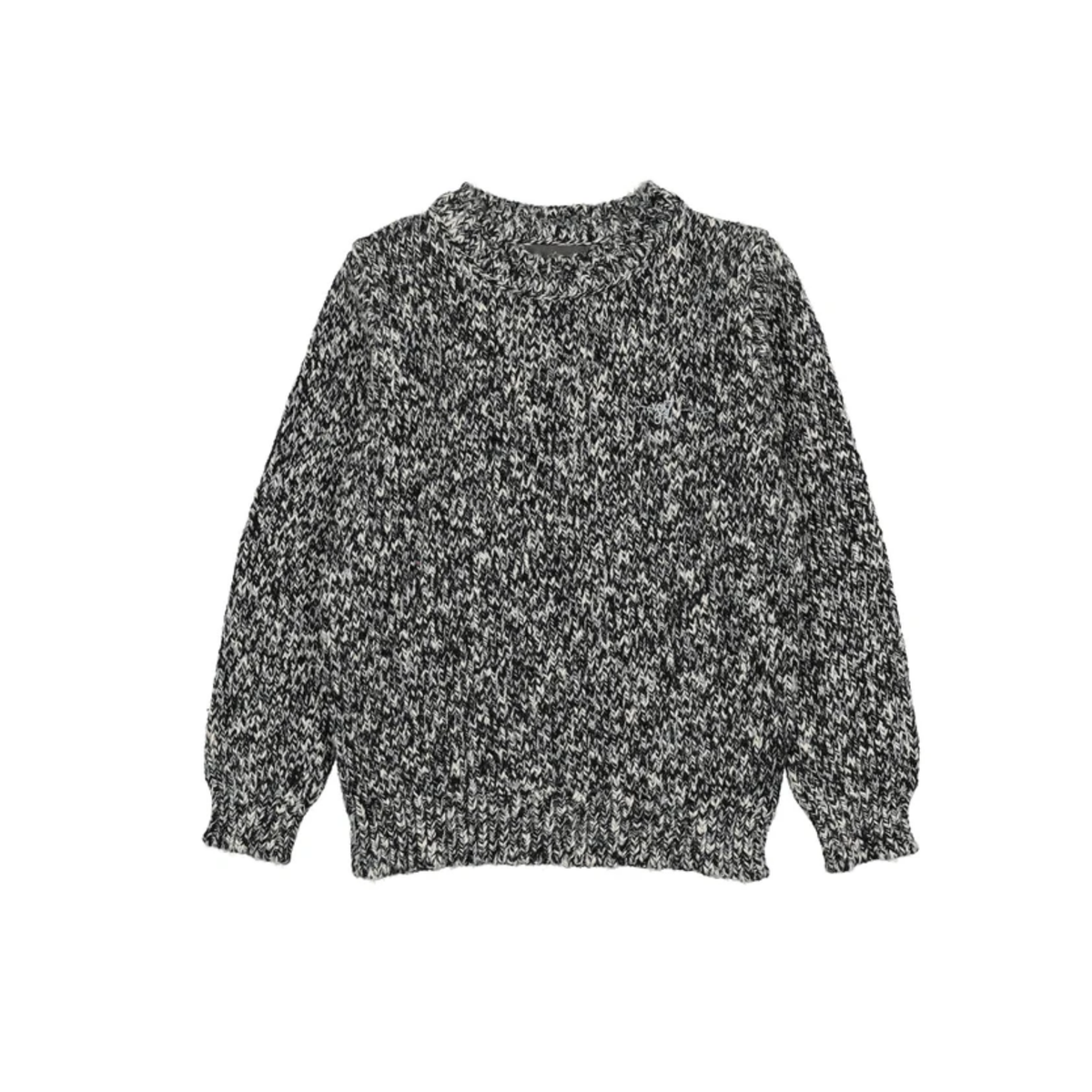 Sweet Threads Heathered Knit Crew Neck Long Sleeve Sweater