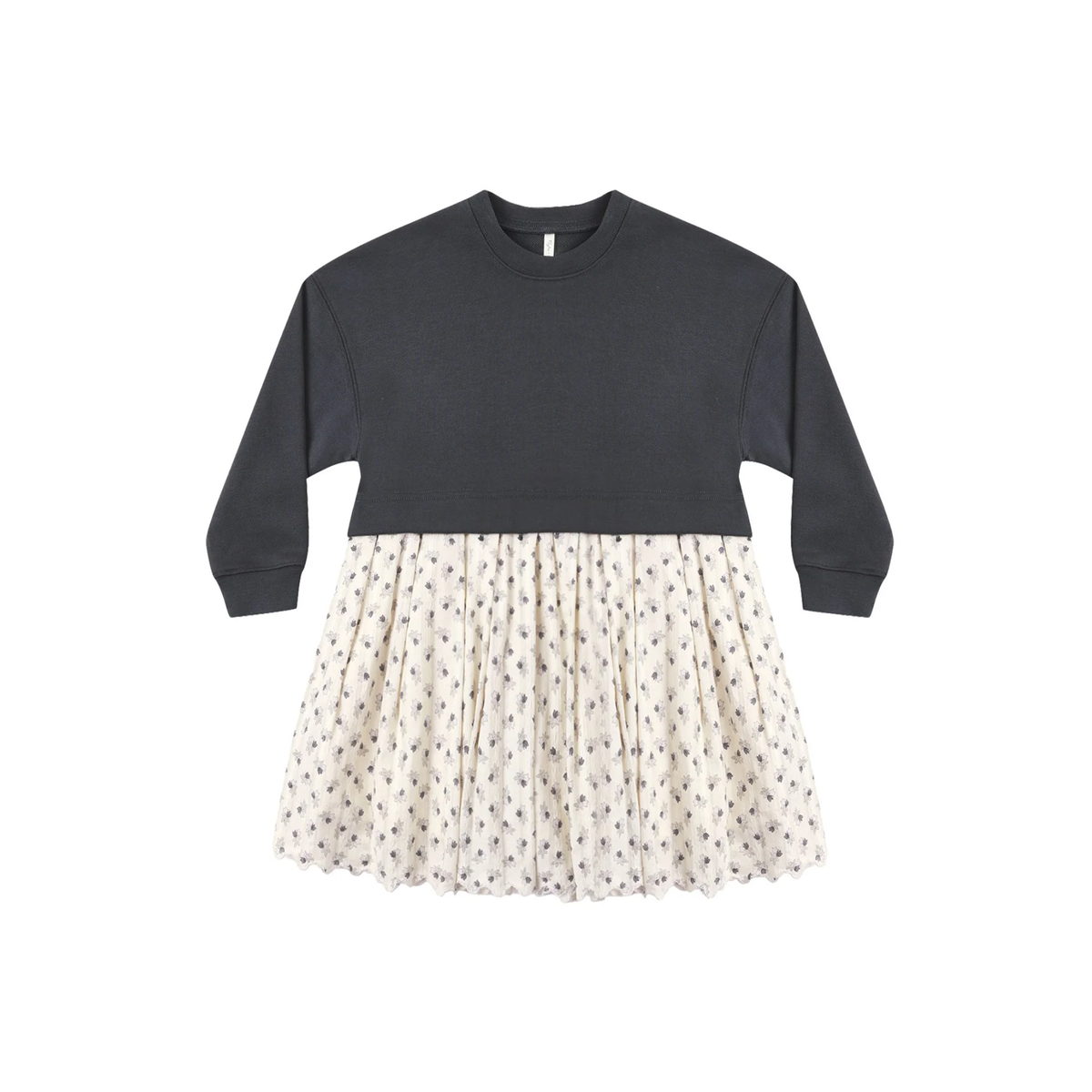 Rylee+Cru Midnight Vintage Flower Long Sleeve Dress