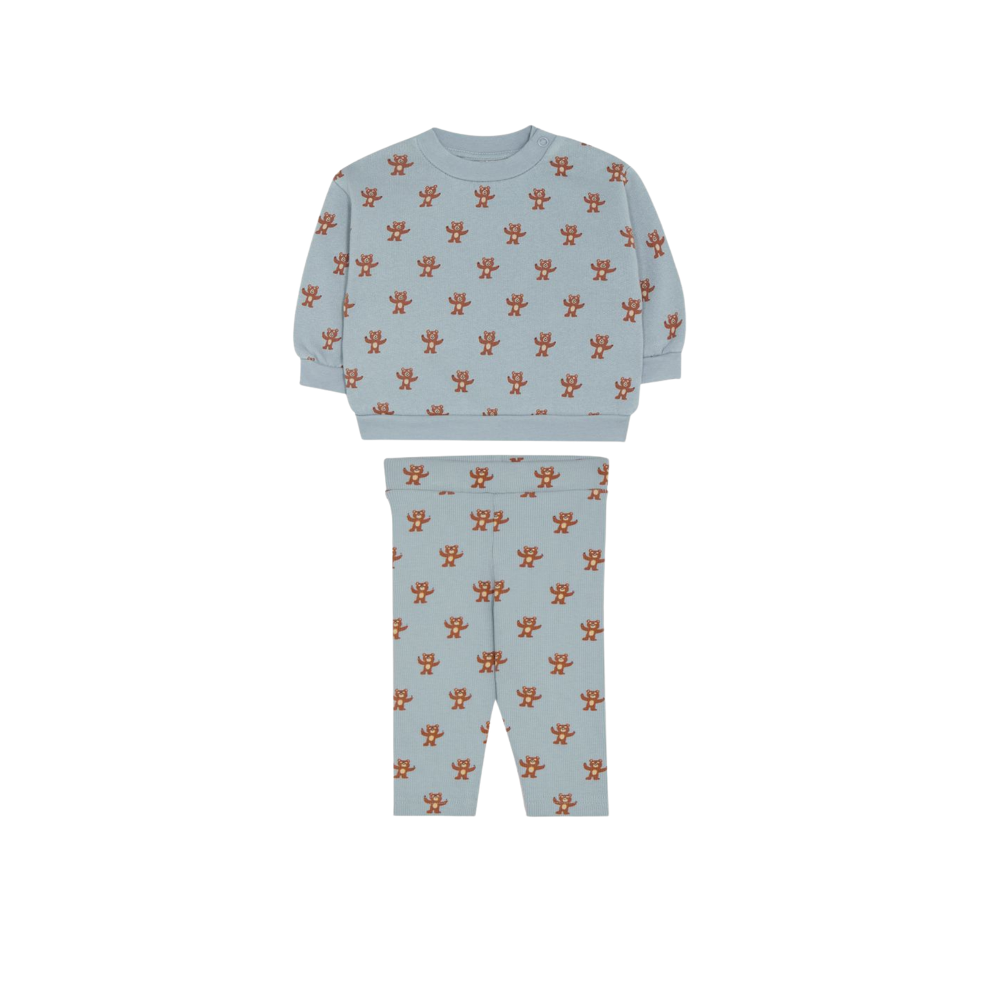 The Campamento Light Blue Happy Bear Sweatshirt Pants Set