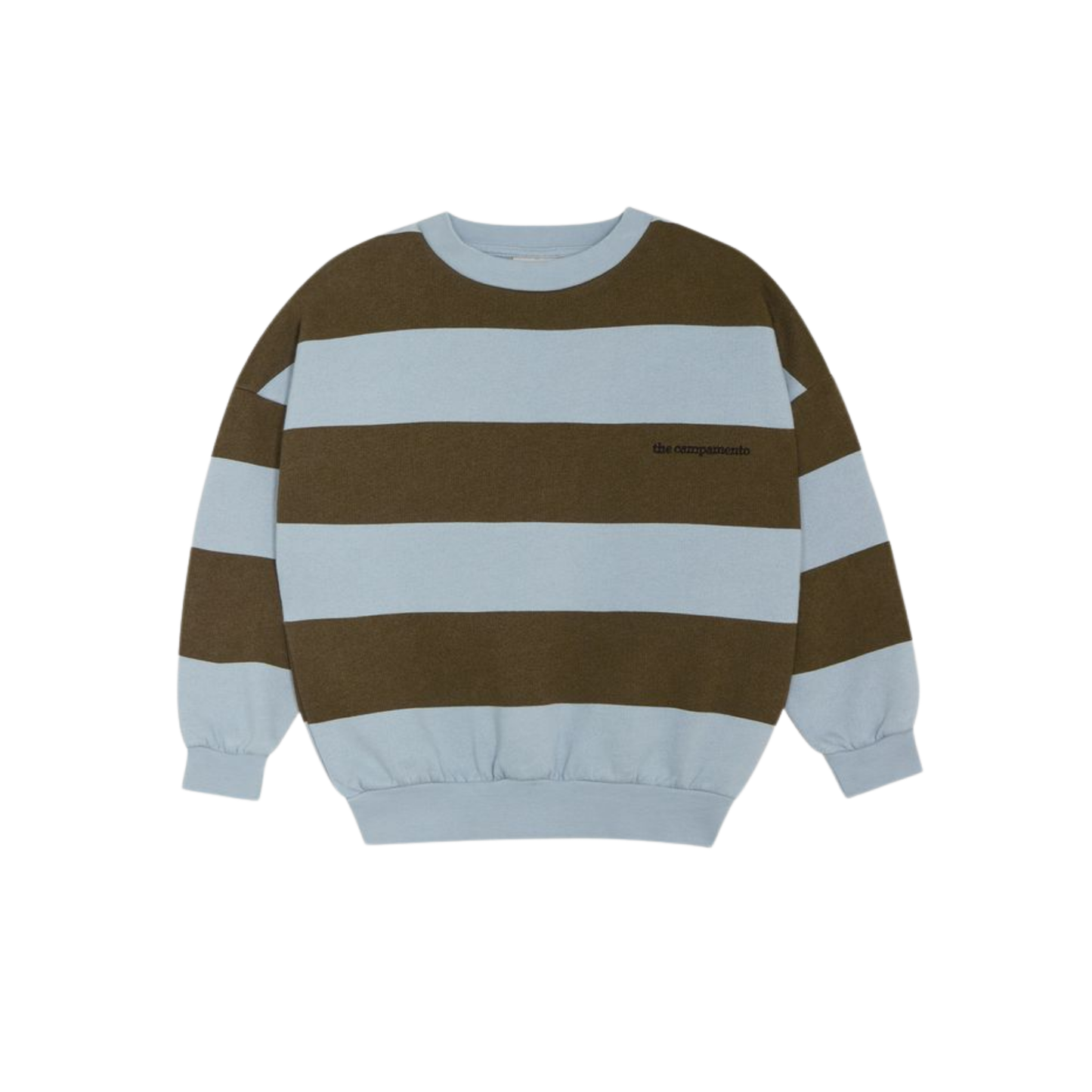 The Campamento Green Stripes Long Sleeve Sweatshirt