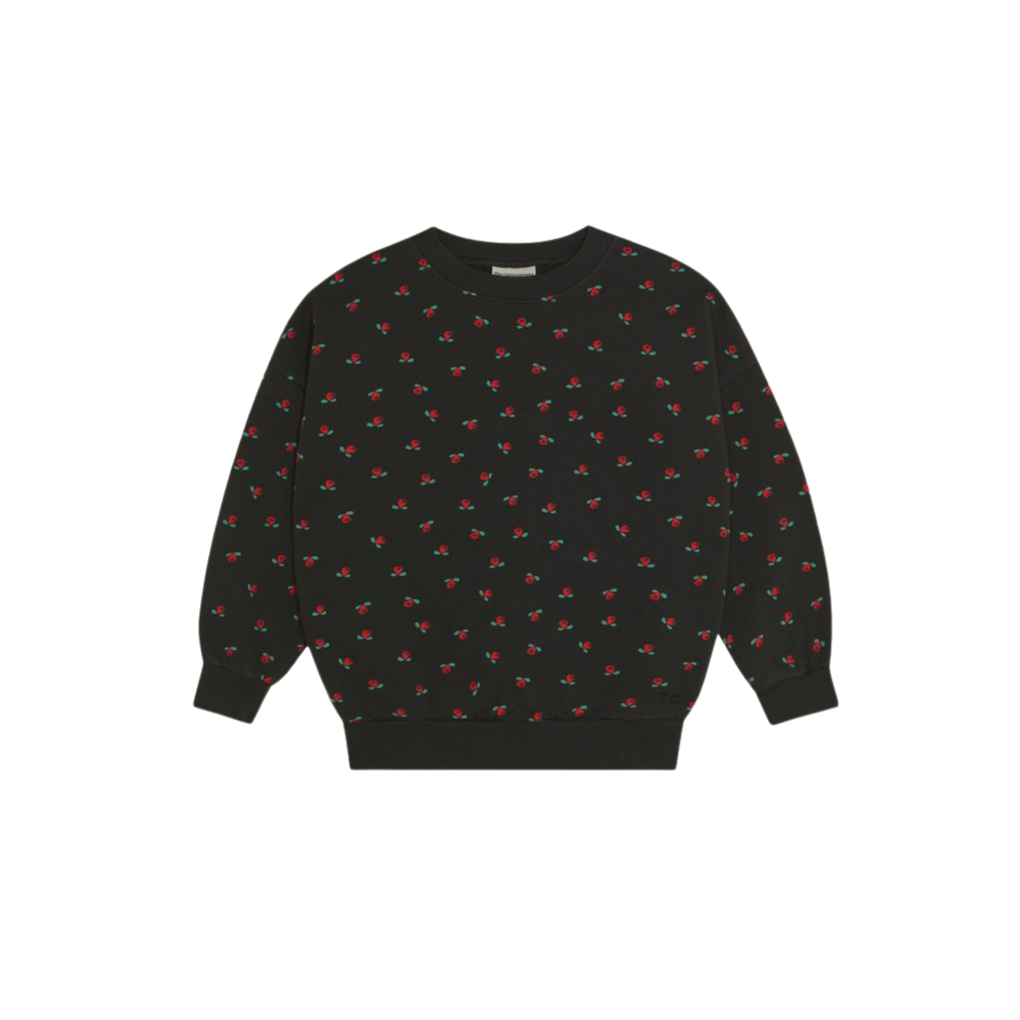 The Campamento Grey Flowers Long Sleeve Sweatshirt