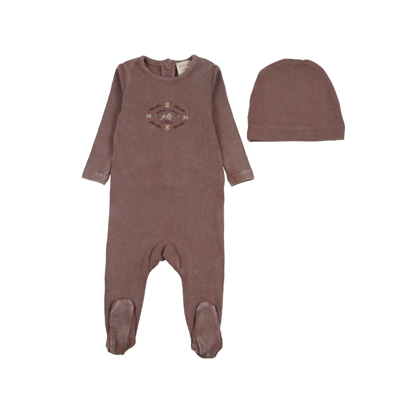 Analogie Misty Lilac Stitch Studio Girls Footie Set