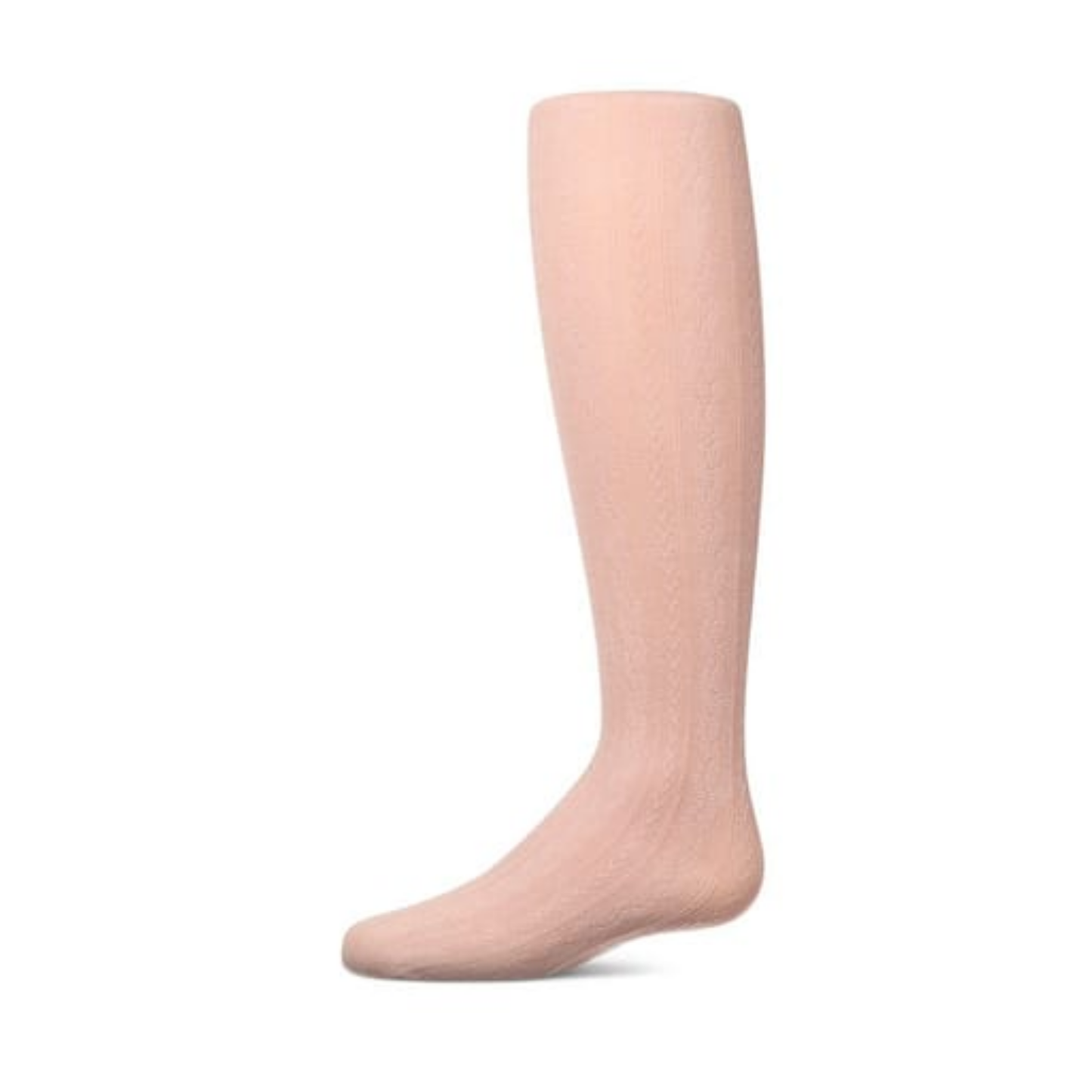 Memoi Blush Lightweight Cable Cotton Tights