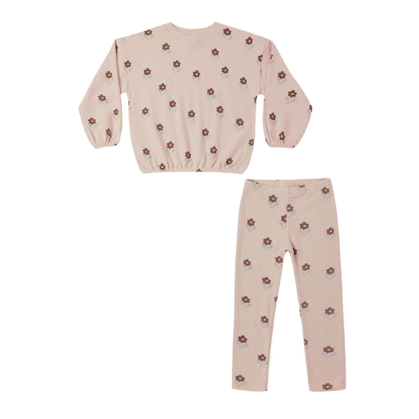 Rylee+Cru Petal Daisy Petal Spongey Pants Set