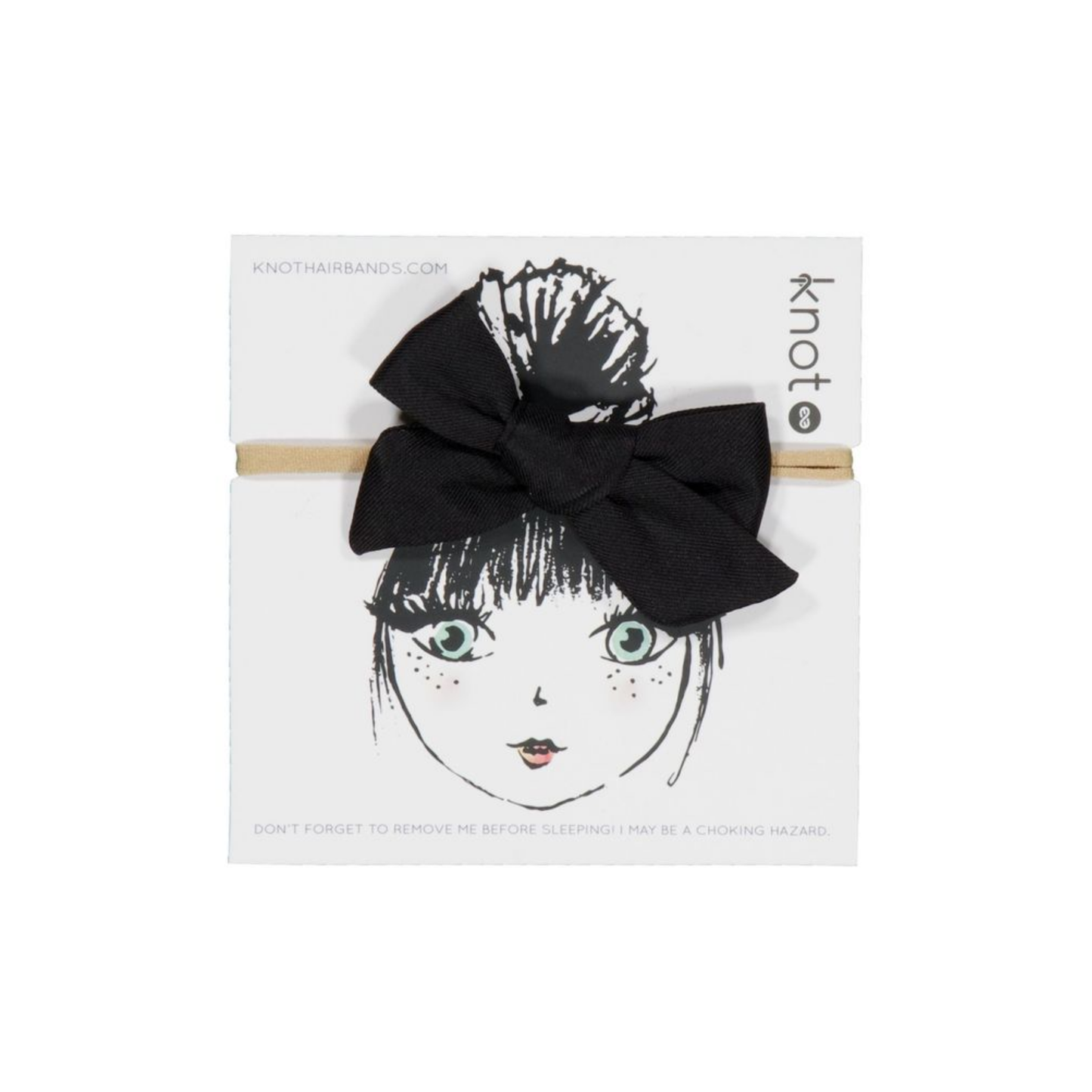 Knot Blackbird Lustre Mini Bow Band