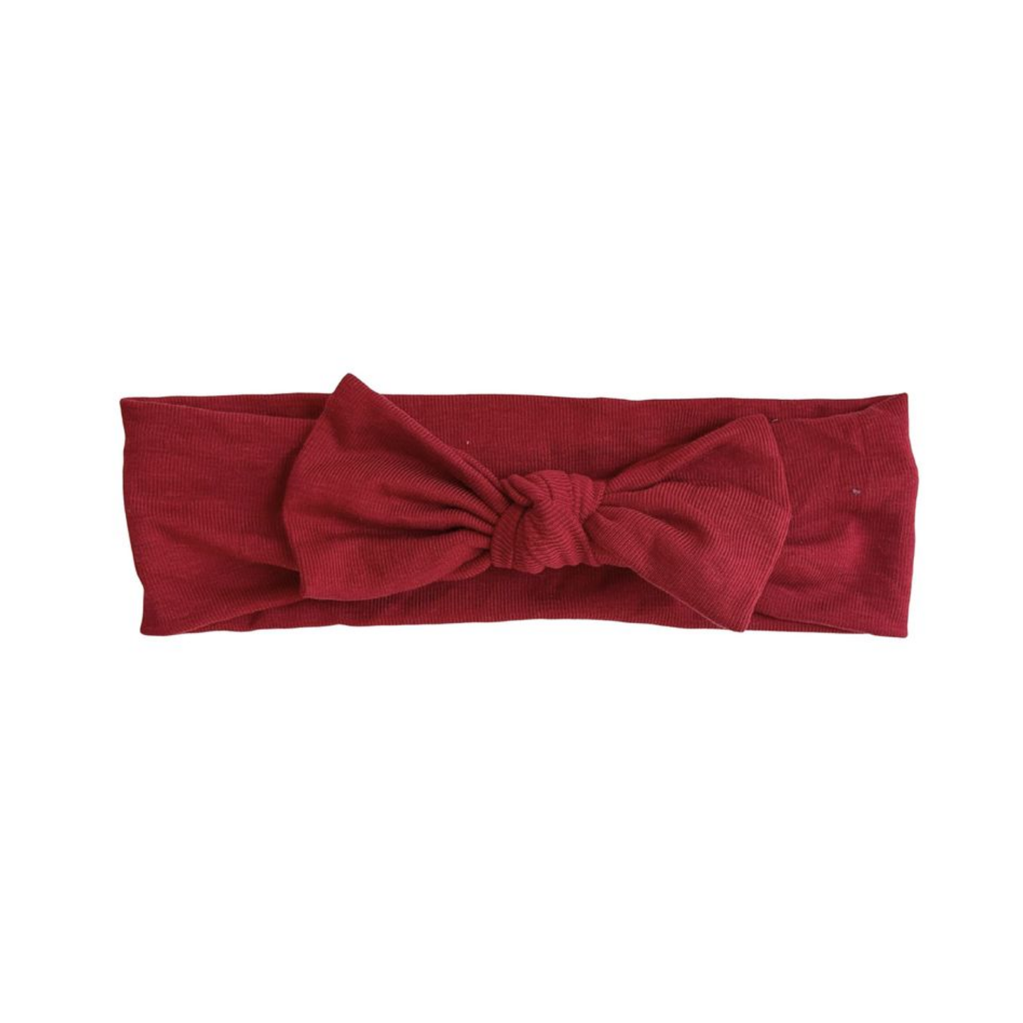 Knot Cardinal Red Jersey Bow Headwrap