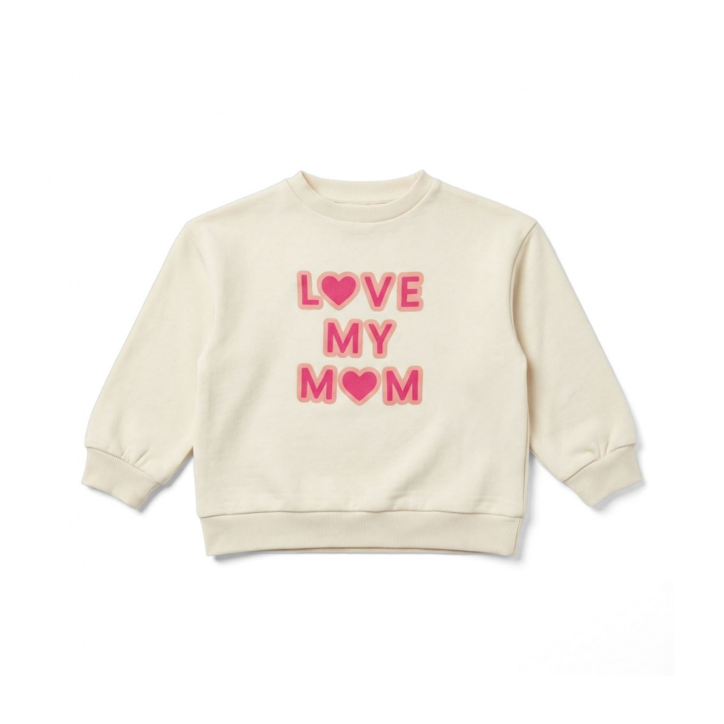 Louis Louise Cream Love My Mom Jimmy Long Sleeve Sweatshirt