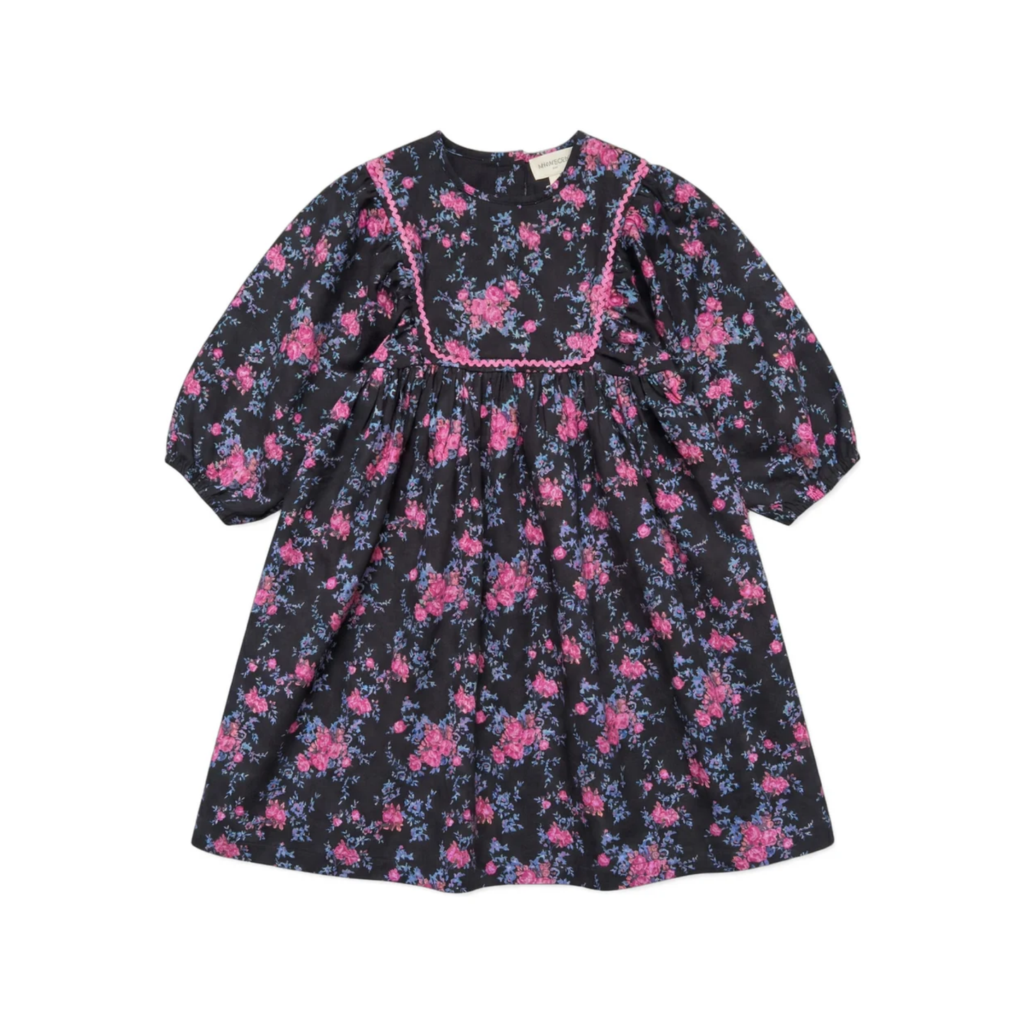 Louis Louise Black Mahani Twill Bouquet Dress