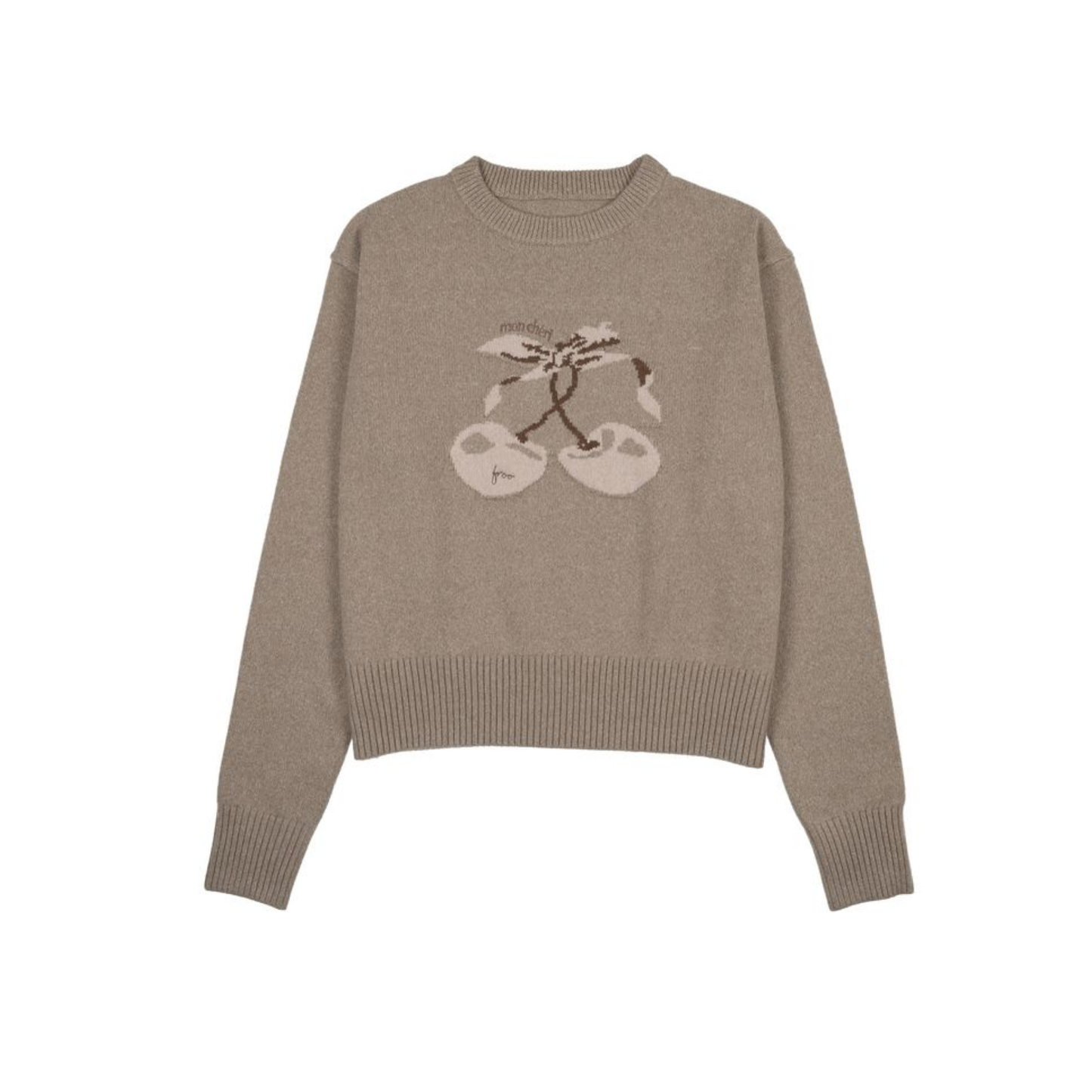 Froo Beige Mon Cheri Long Sleeve Sweater