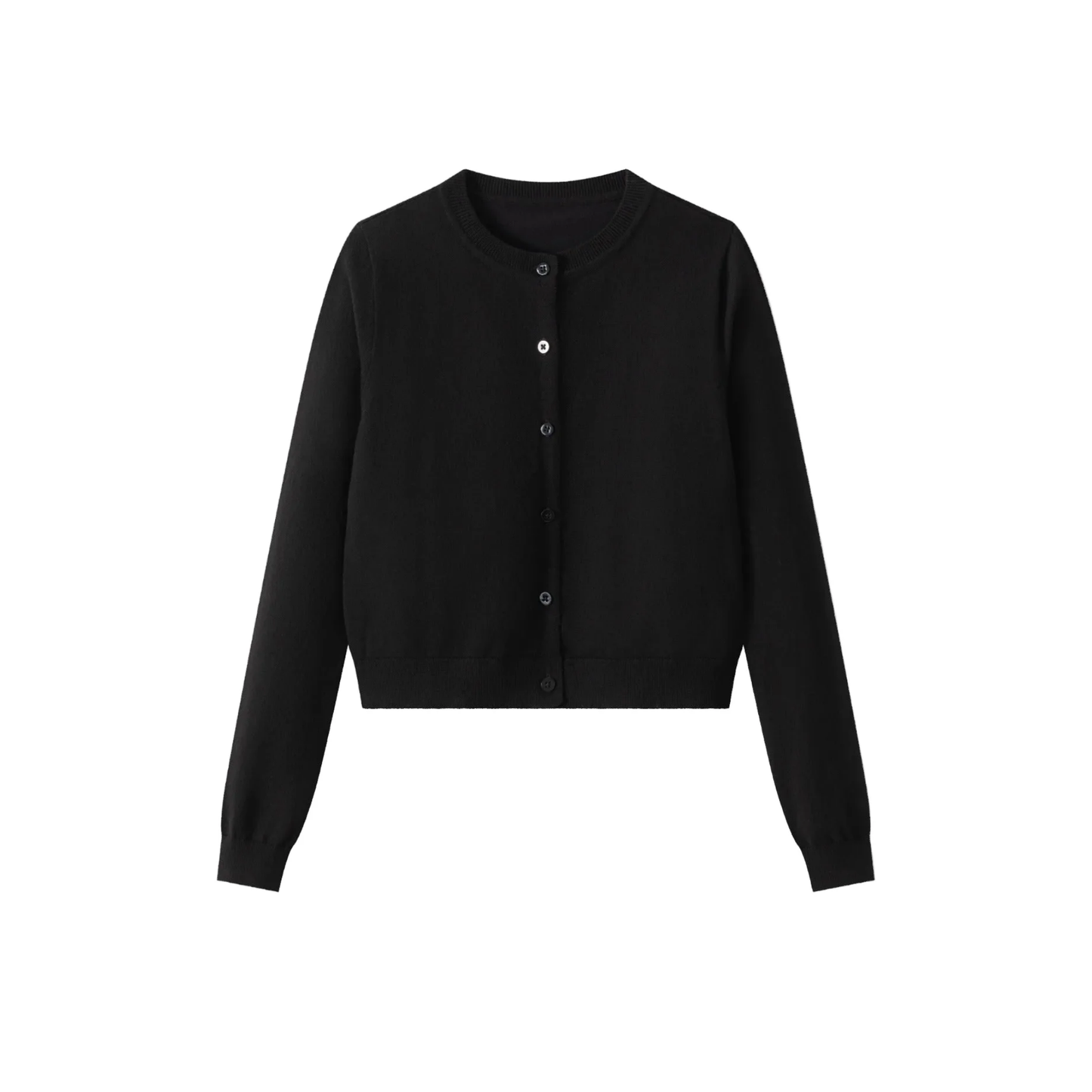 Coco Blanc Black Teen Long Sleeve Cardigan