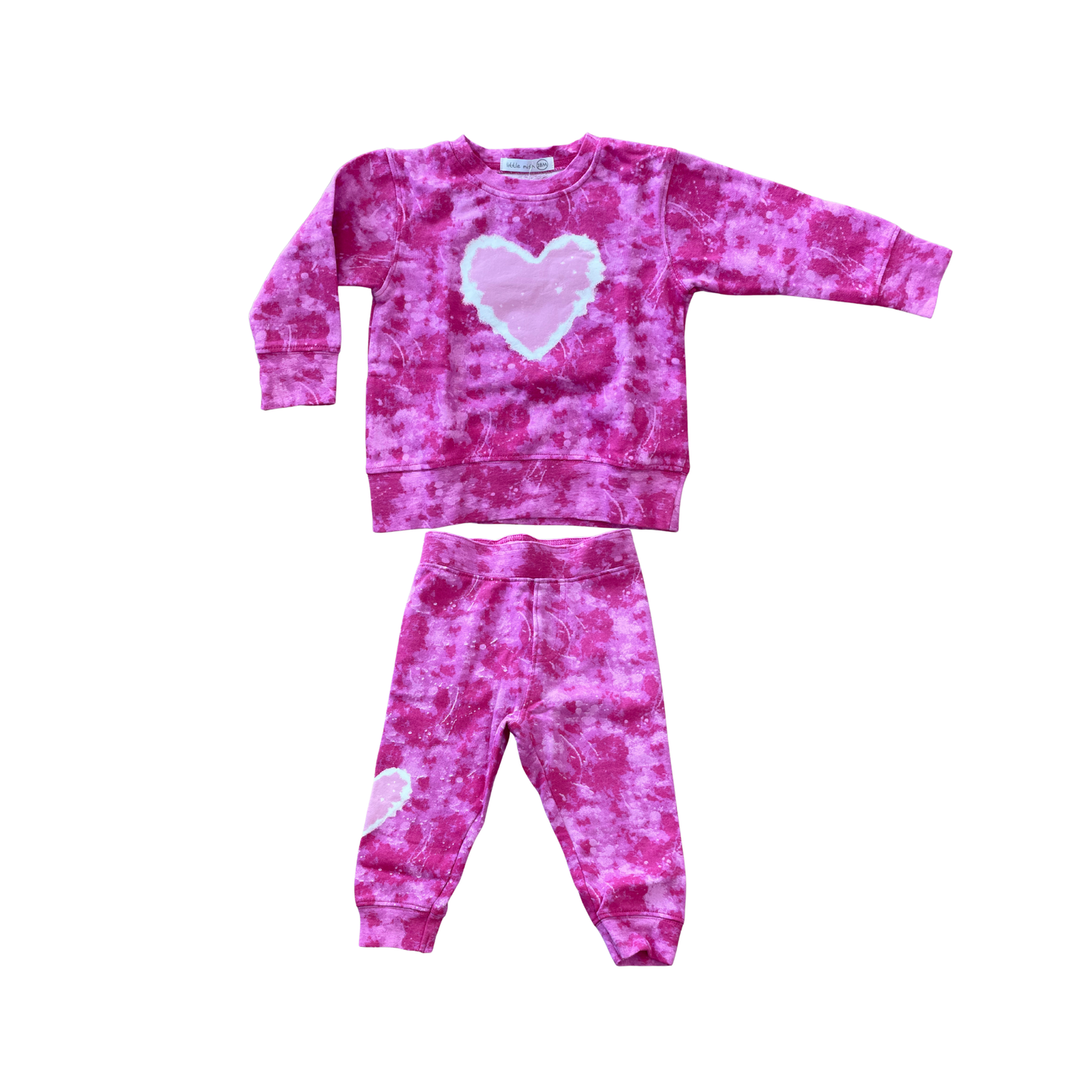 Little Mish Fuchsia Tie Dye Element 2 Pc Set