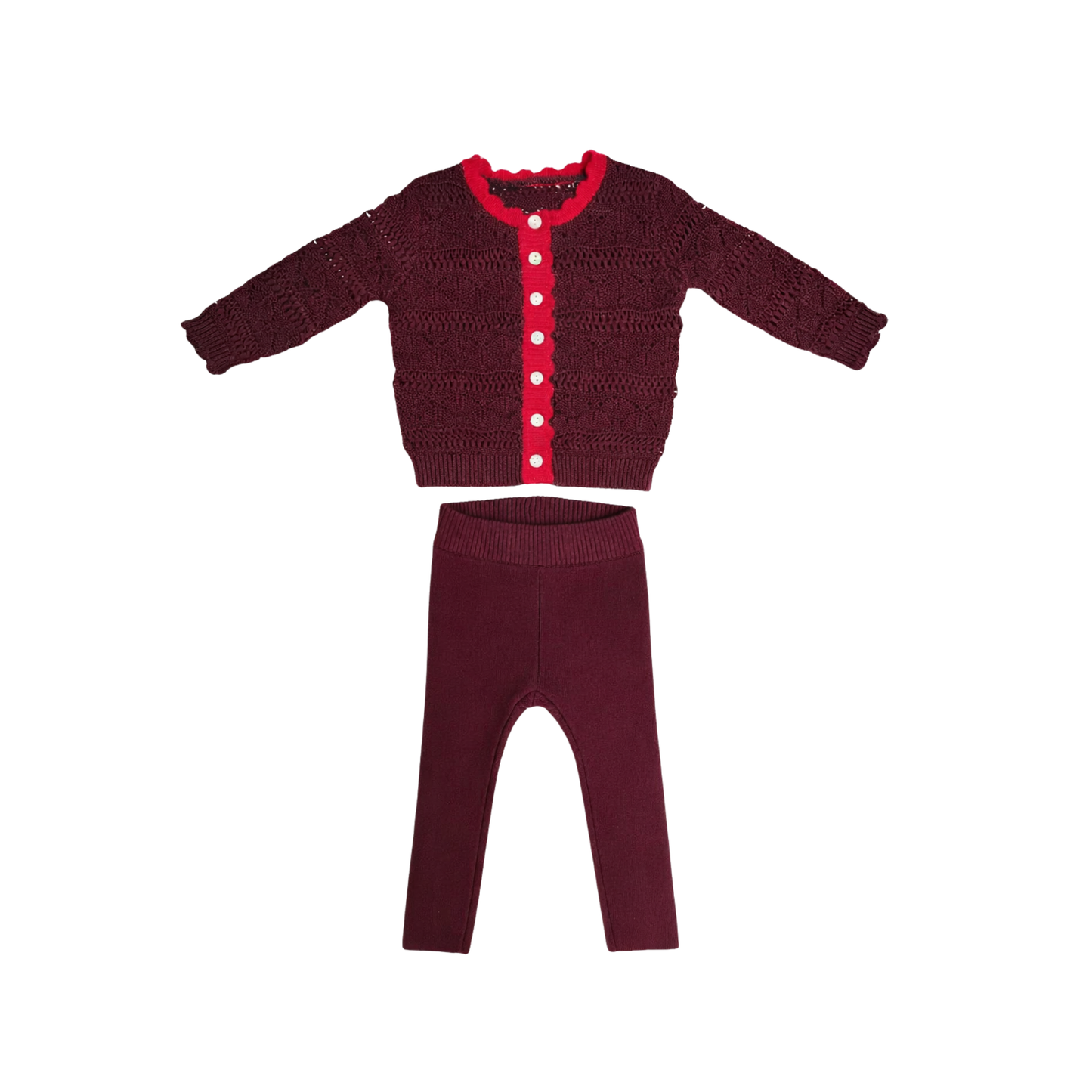 Kipp Cranberry Cynthia Knit Set