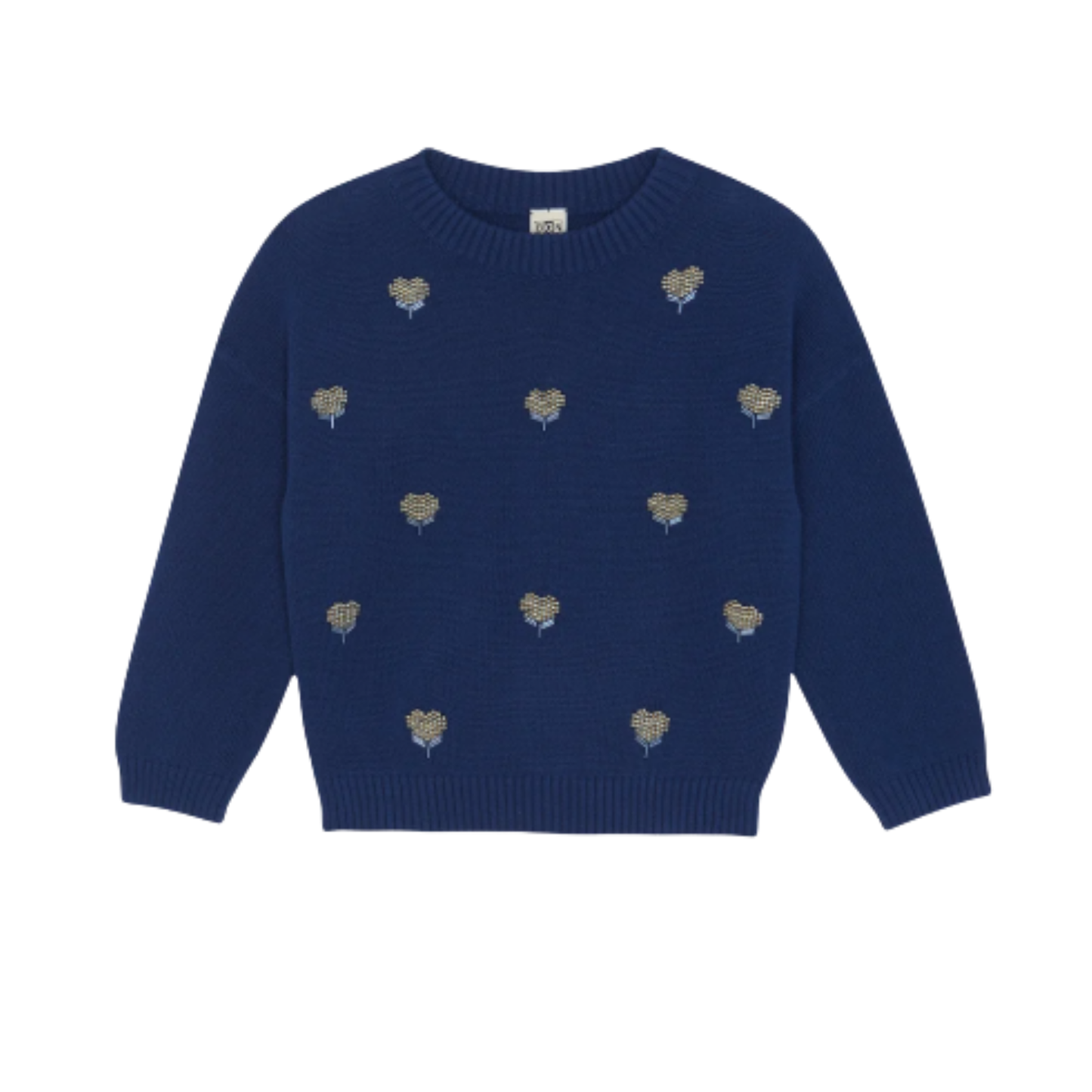 Bonton Navy Sailor Long Sleeve Sweater
