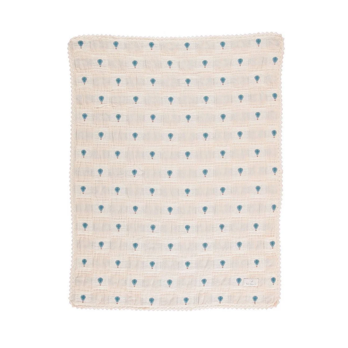Bebe Organic Sand Patchwork Balloon Blanket
