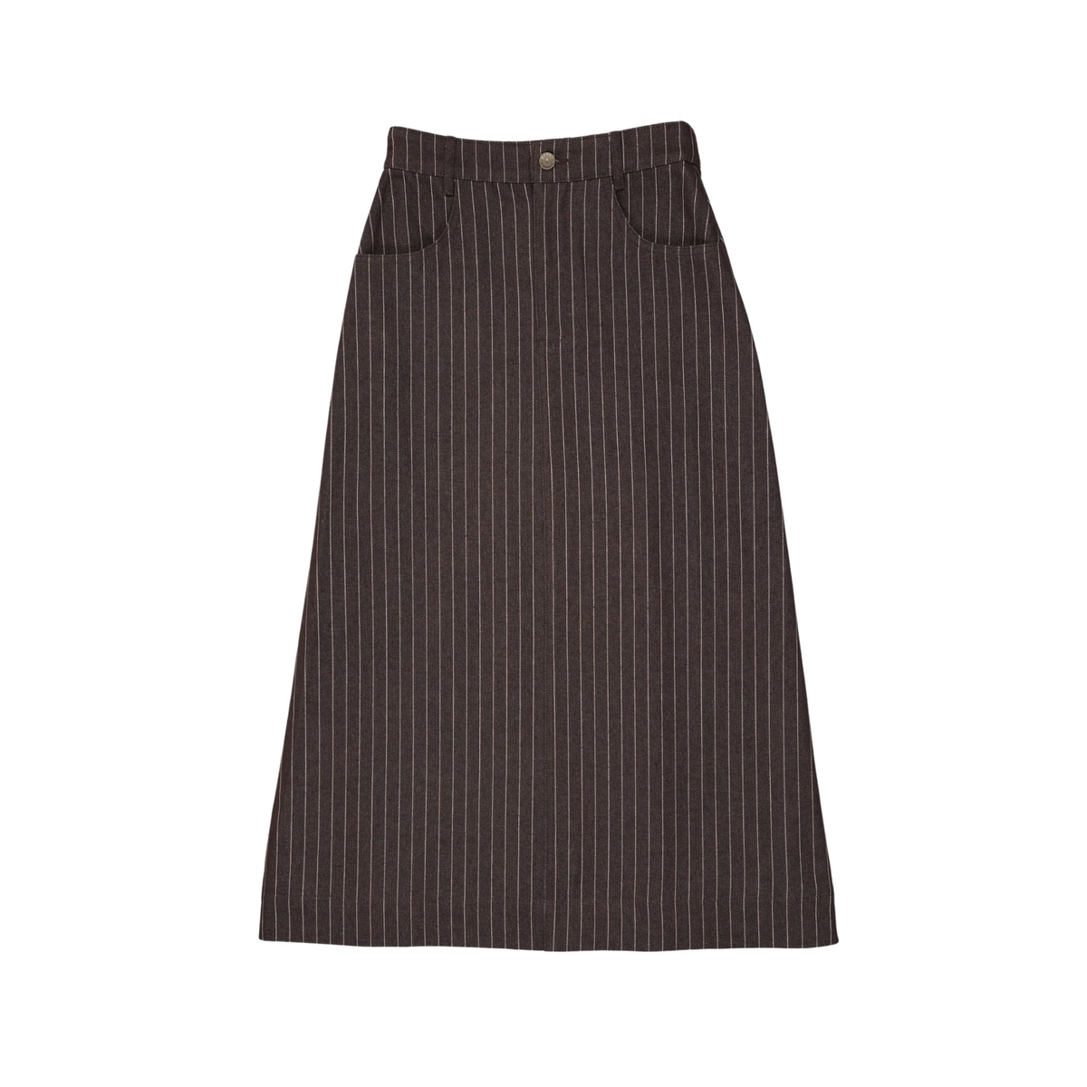 Froo Mocha Stripe Midi Skirt